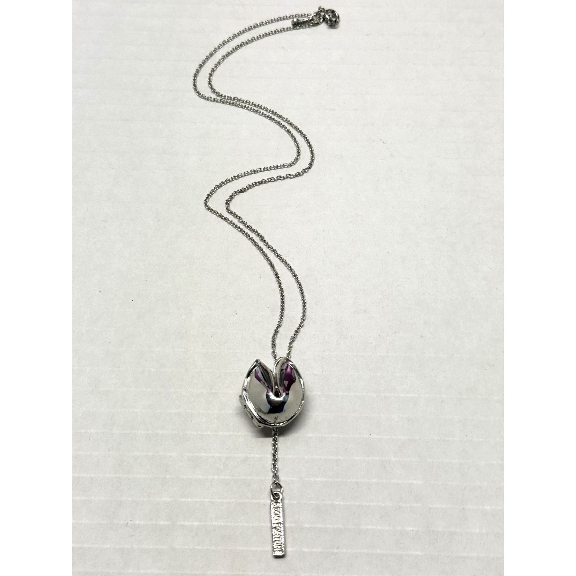 Other New Silver Fortune Cookie Necklace Size ONE SIZE - 2 Thumbnail