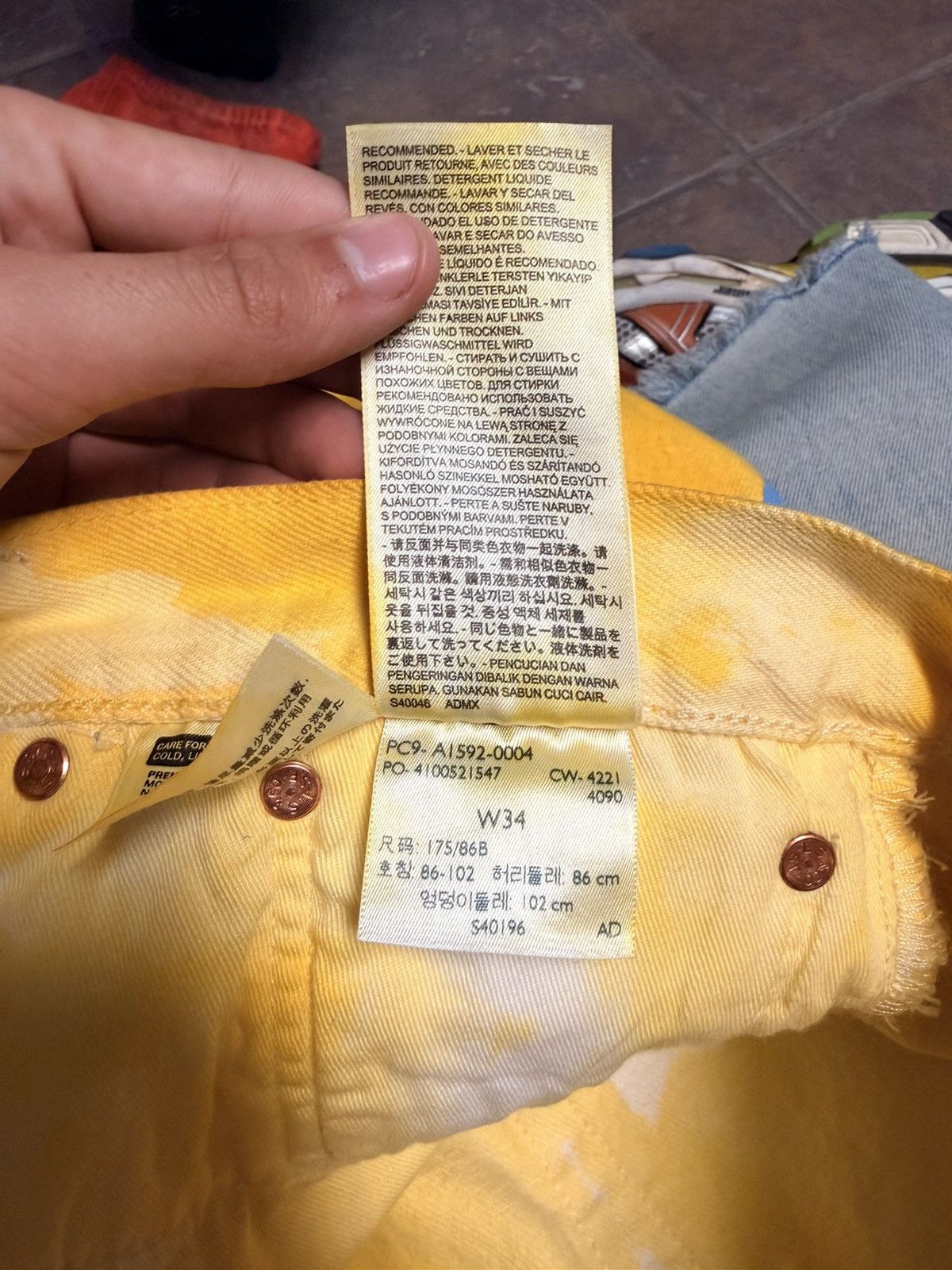 (B).Stroy × DENIM TEARS Bstroy x Denim Tears Multicolor Two tone Jeans Size US 34 / EU 50 - 7 Thumbnail