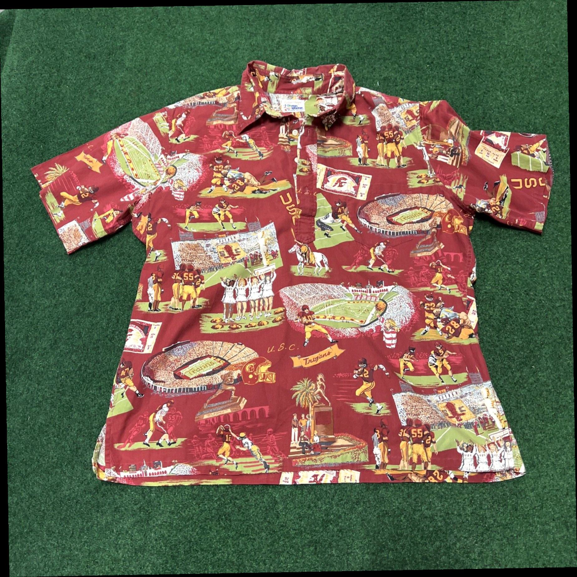 Reyn Spooner Reyn Spooner Men's XL Hawaiian Shirt USC Football National Champions Collage Size US XL / EU 56 / 4 - 1 Thumbnail