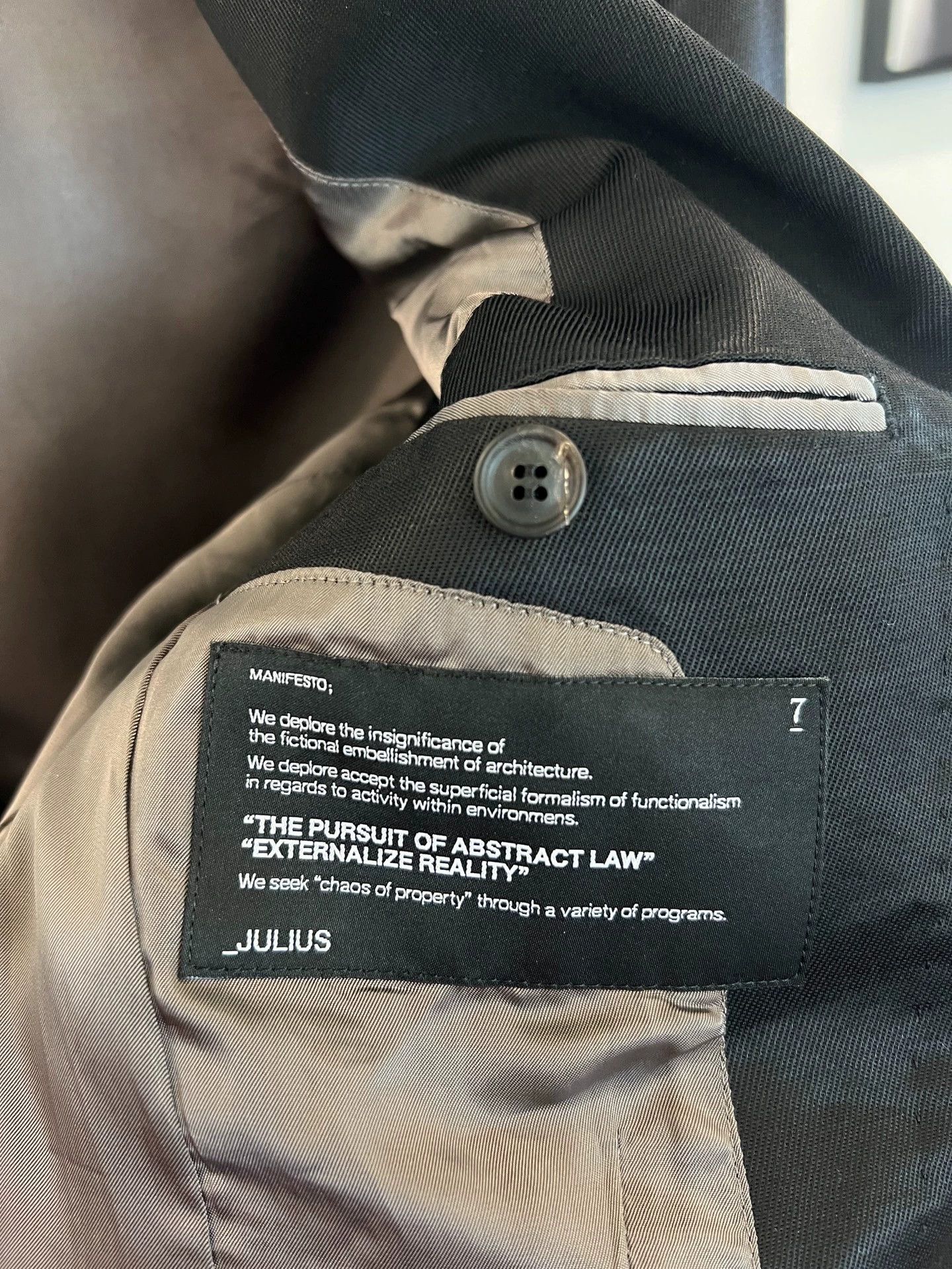 Julius Julius_7 Horikawa Silk Tailored Blazer Size 1 New Size US S / EU 44-46 / 1 - 9 Thumbnail