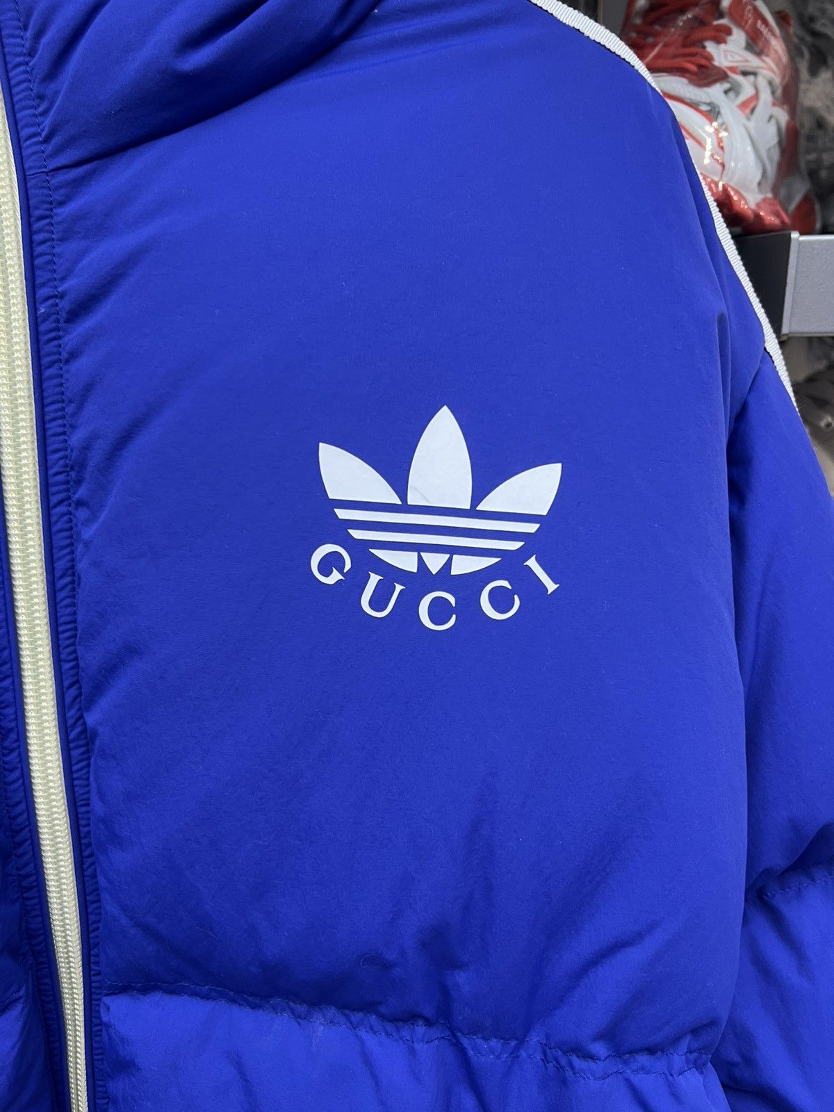 Gucci Gucci x Adidas Blue Puffer Jacket Size US M / EU 48-50 / 2 - 8 Thumbnail