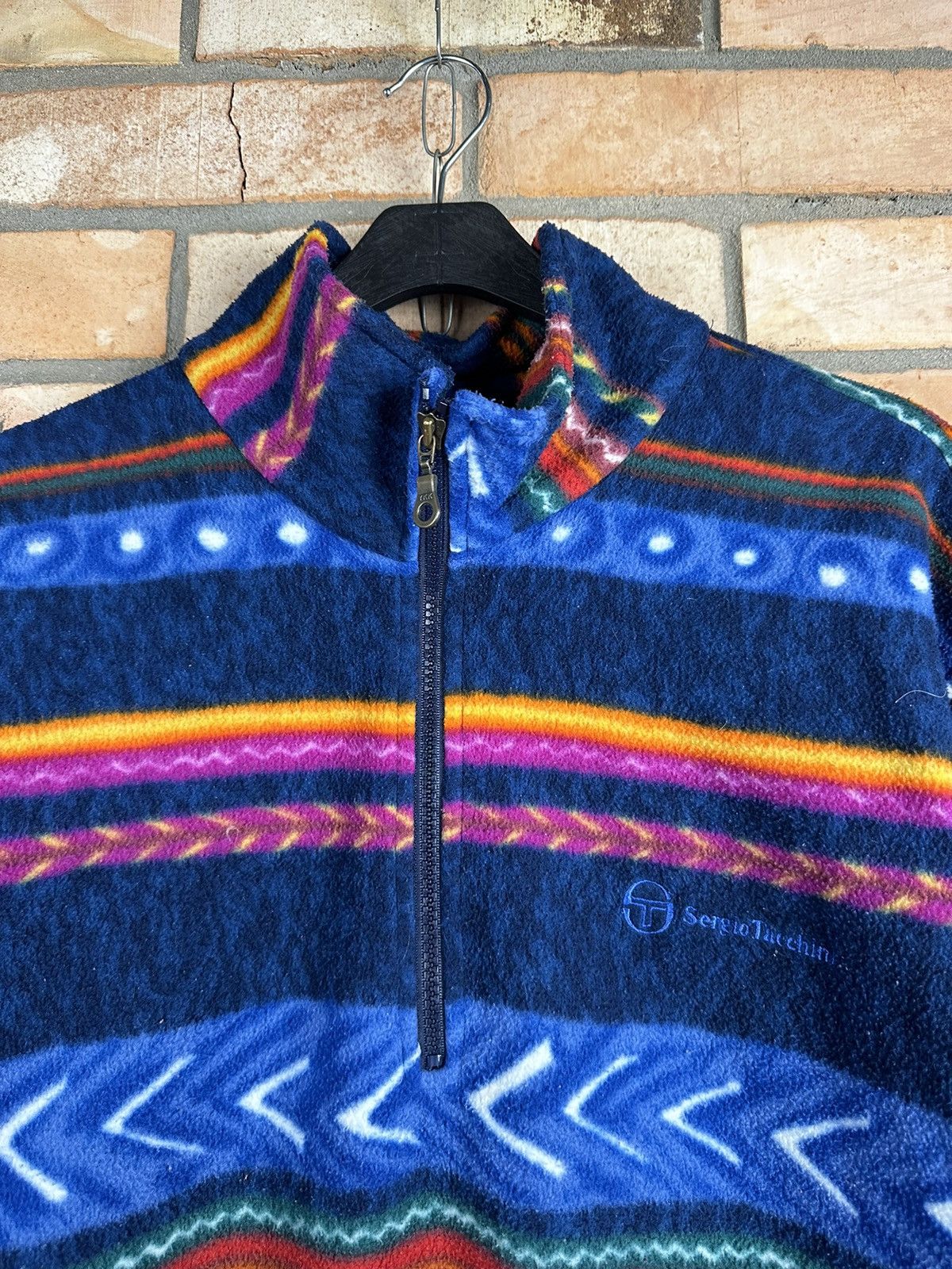 Sergio Tacchini × Vintage Sergio Tacchini Fleece Hoodie Size M Size US M / EU 48-50 / 2 - 4 Thumbnail