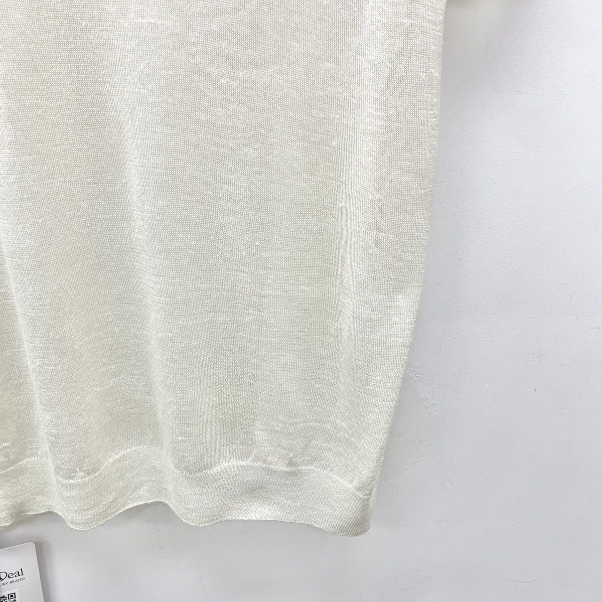 Prada Prada White Logo Letter Crew Neck Knit Short Sleeve K26WX Size S / US 4 / IT 40 - 4 Thumbnail