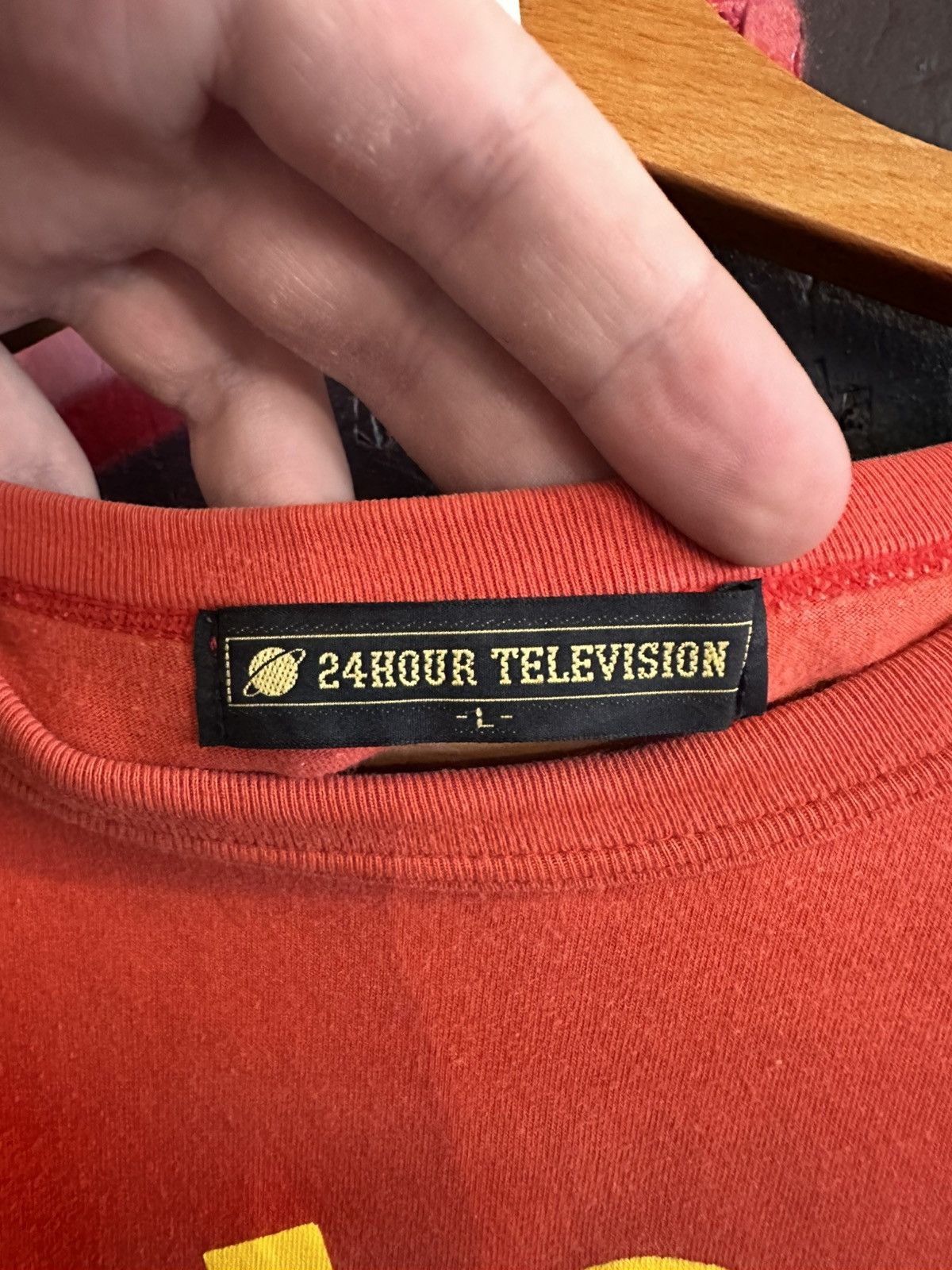 Bape BAPE x Nigo 24 Hour Television Charity T Red Size US L / EU 52-54 / 3 - 4 Thumbnail