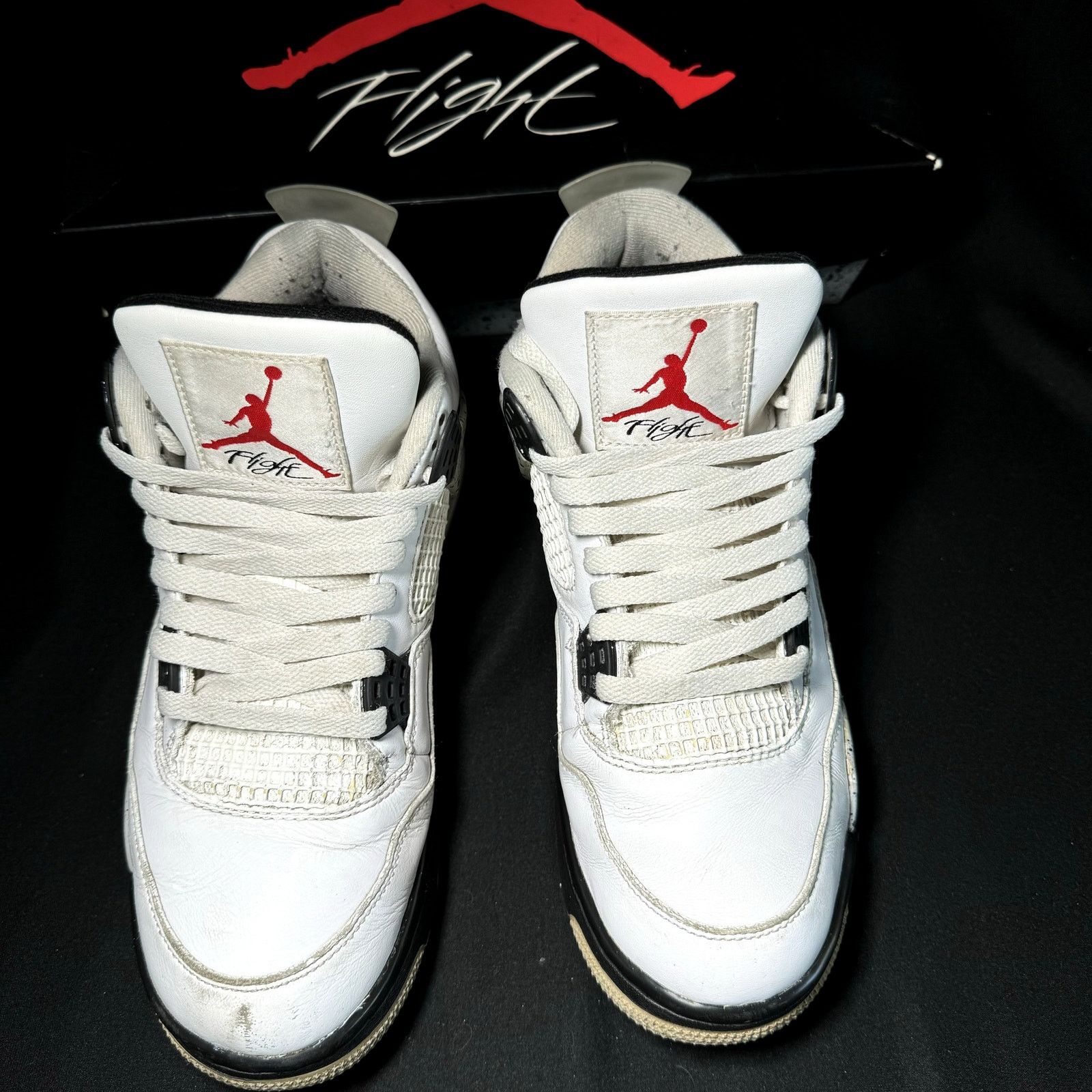 Jordan Brand × Nike Size 8.5 - Nike Air Jordan 4 Retro OG White Cement 2016 Size US 8.5 / EU 41-42 - 4 Thumbnail