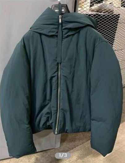 image of Jil Sander O1Loc1C0124 Coat In Dark Green, Men's (Size Small)
