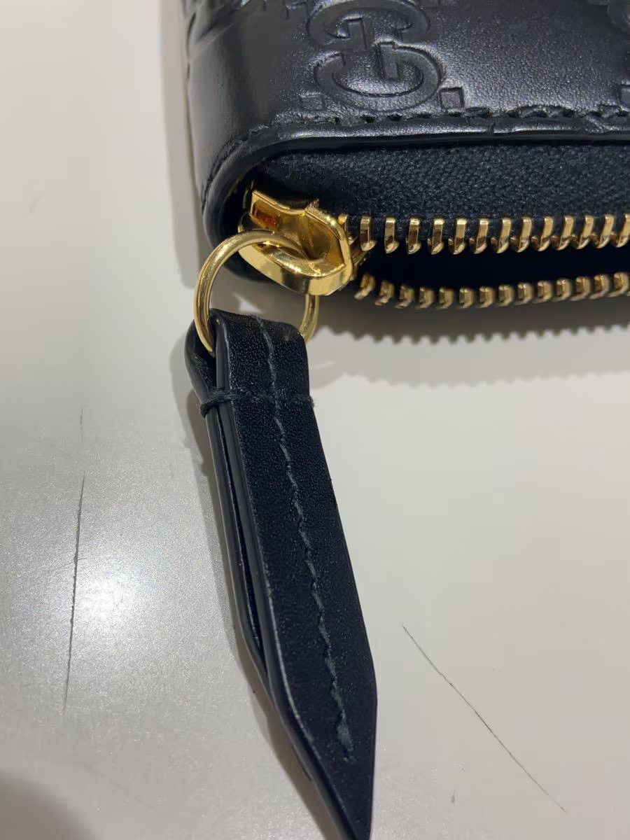 Gucci Gucci Guccissima Leather Monogram Coin Case Black Size ONE SIZE - 5 Thumbnail