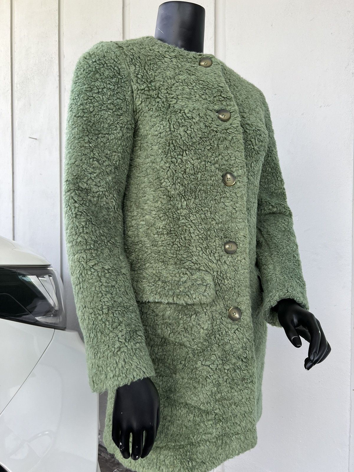 Zara Women Zara Basic Brand Fleece Winter Autumn Jacket Size XS / US 0-2 / IT 36-38 - 4 Thumbnail