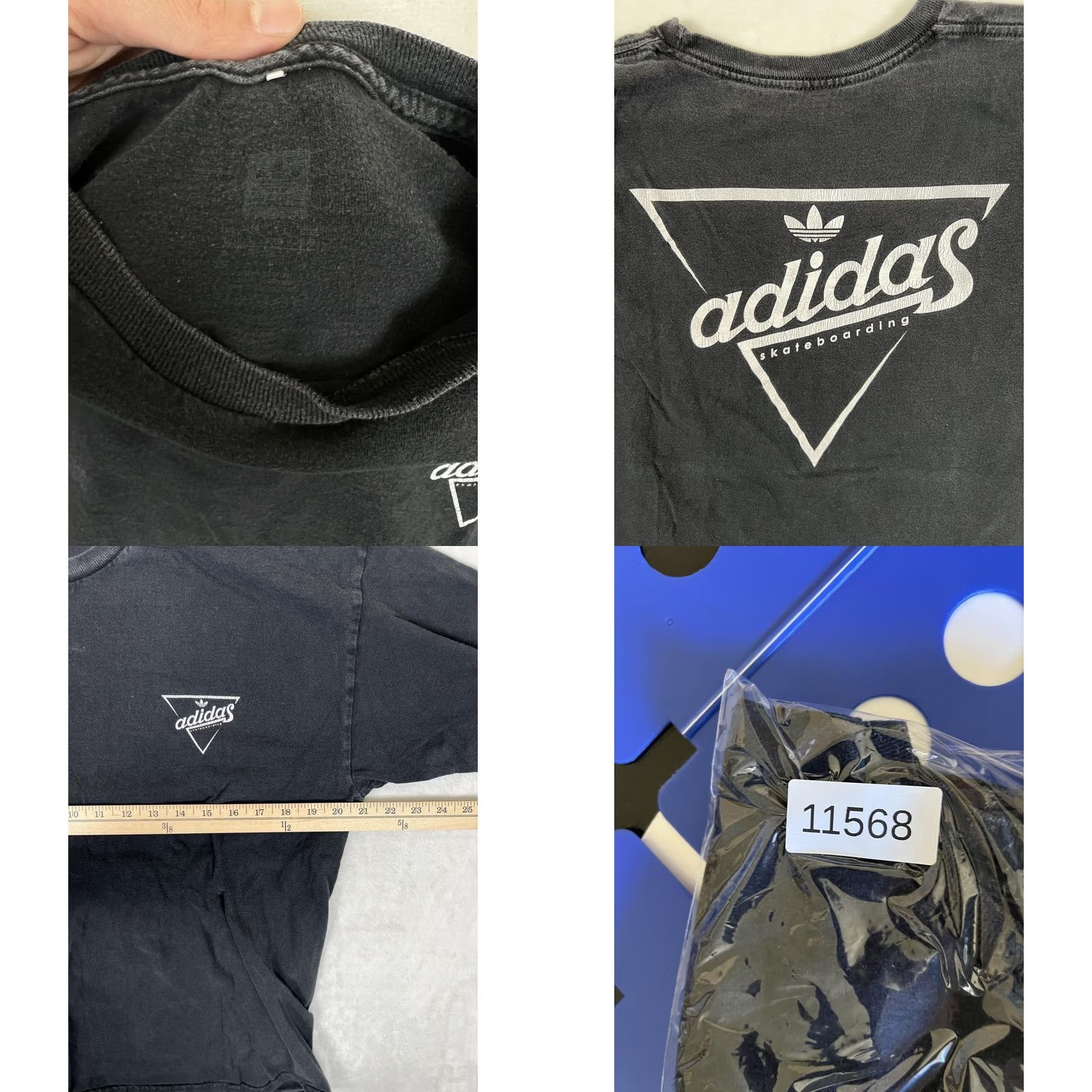 Adidas VINTAGE Adidas Skateboarding T-Shirt Mens M Black Streetwear Y2K Size US M / EU 48-50 / 2 - 8 Thumbnail