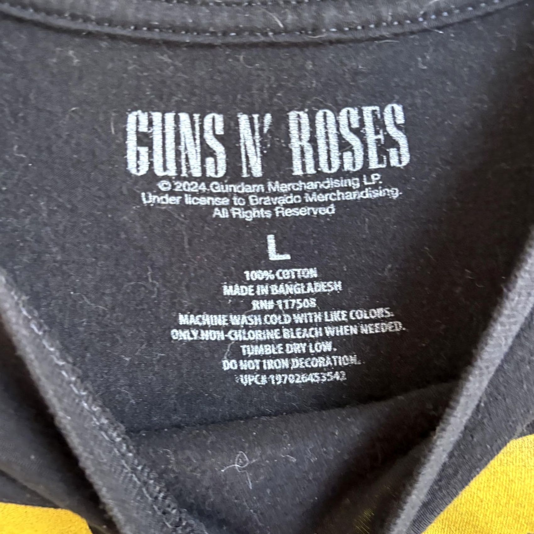 Vintage Guns N' Roses Shirt Mens Large Black Logo Graphic Rock Band Music Tee T-Shirt Size US L / EU 52-54 / 3 - 3 Thumbnail