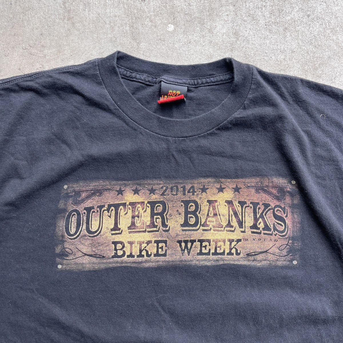 Vintage 2014 Outer Banks Bike Week Graphic T Shirt Size US XL / EU 56 / 4 - 5 Thumbnail