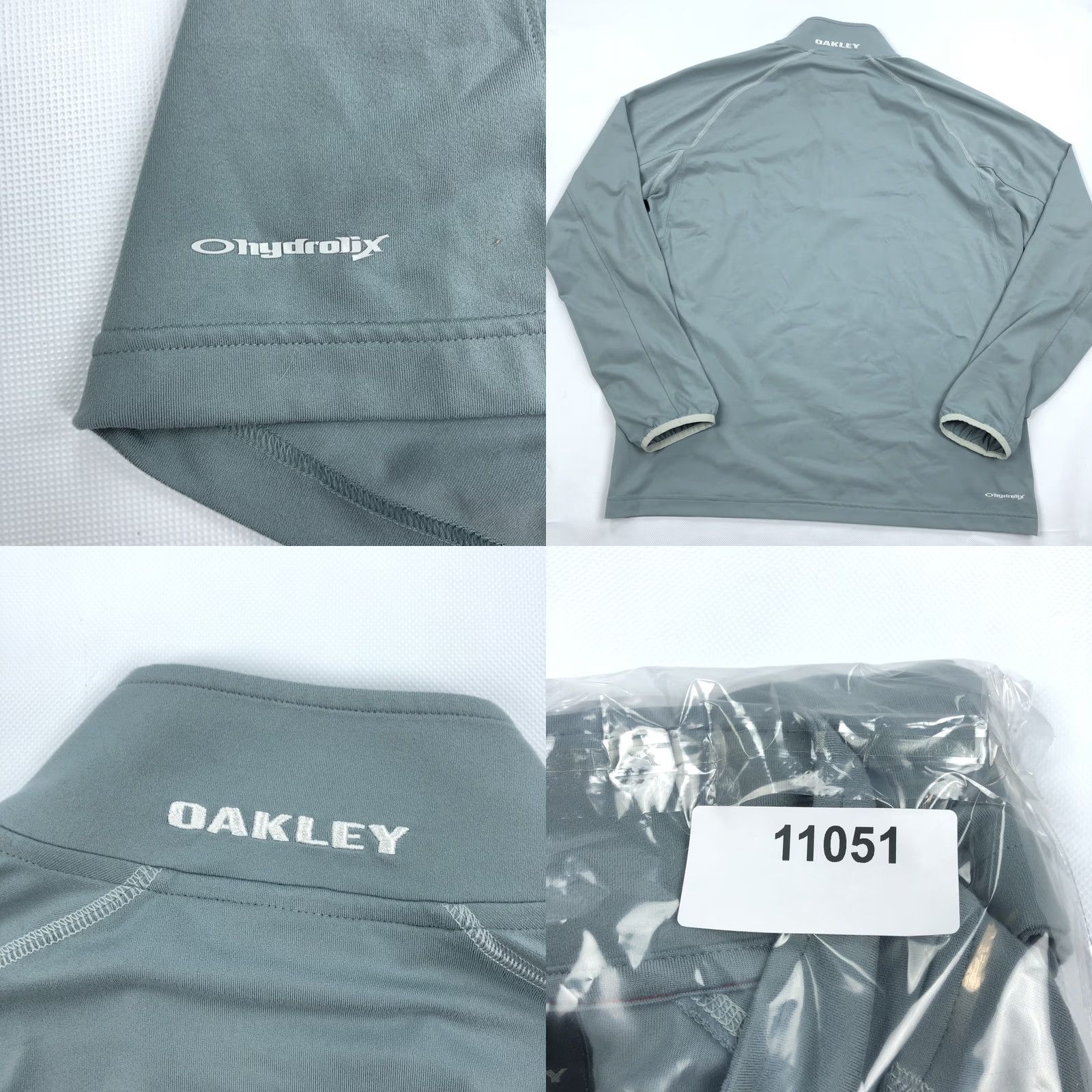 Oakley Oakley Men's M Hydrolix Performance Quarter Zip Pullover Activewear Top Shirt Green Size US M / EU 48-50 / 2 - 8 Thumbnail
