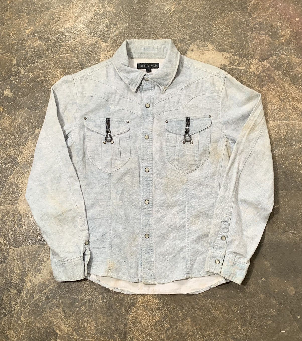 If Six Was Nine × In The Attic × Le Grande Bleu (L.G.B.) In The Attic western shirt Size US M / EU 48-50 / 2 - 1 Thumbnail