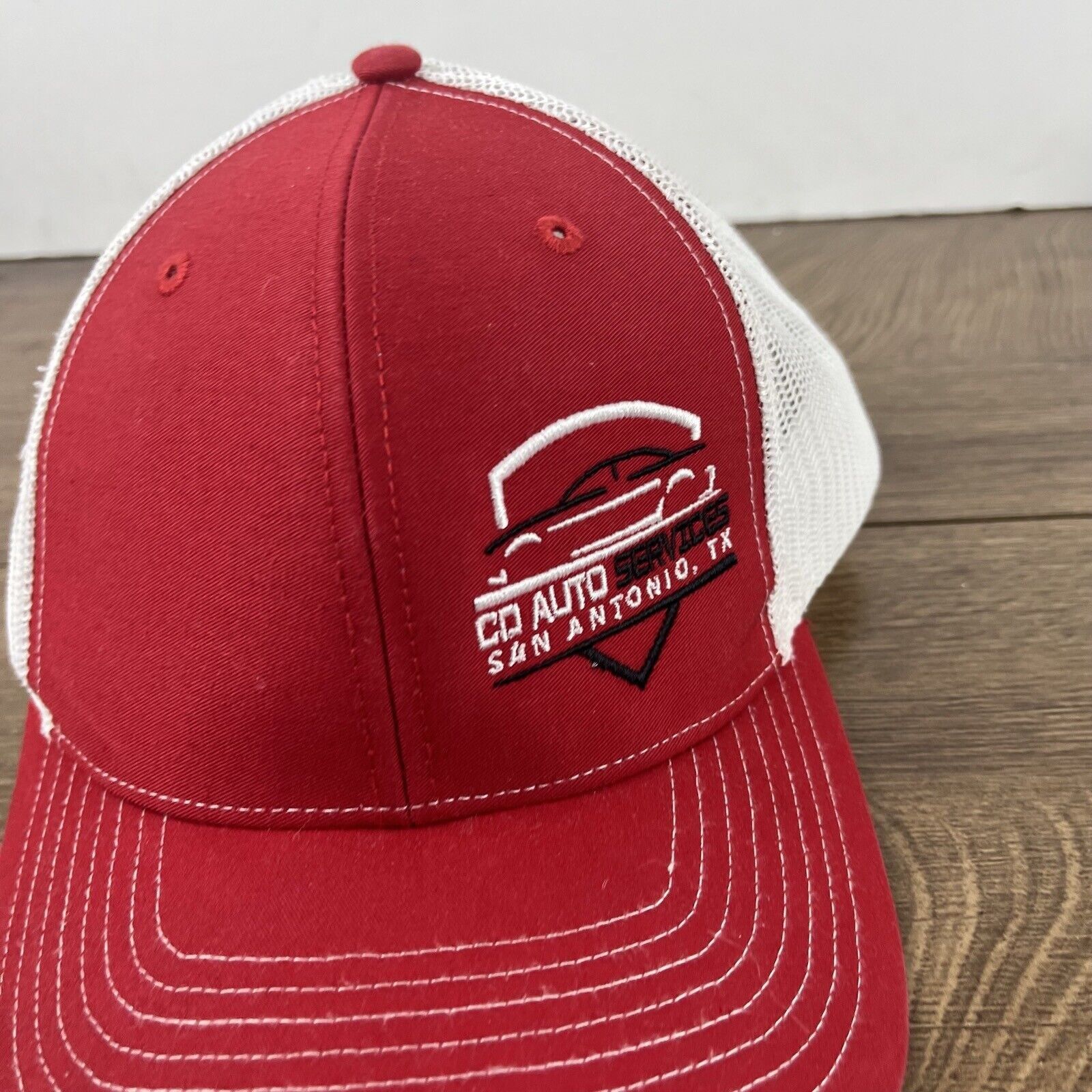 Other CD Auto Services Hat San Antonio Texas Adjustable Hat Red Ha Size ONE SIZE - 6 Thumbnail