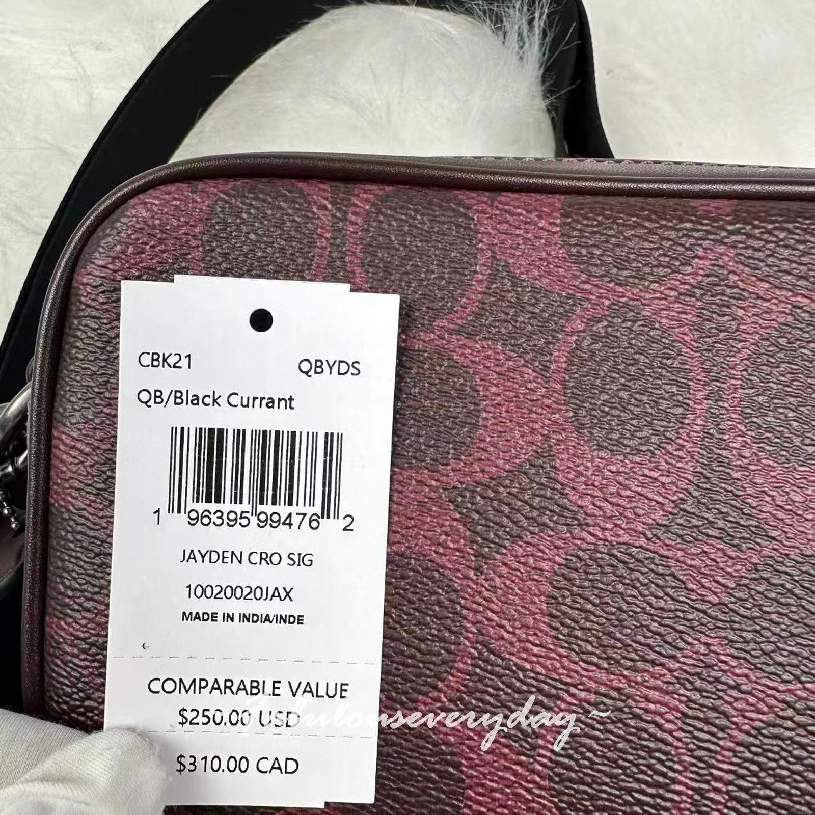 Coach Coach Jayden Crossbody Bag In Signature Canvas/QB/Currant Size ONE SIZE - 5 Thumbnail