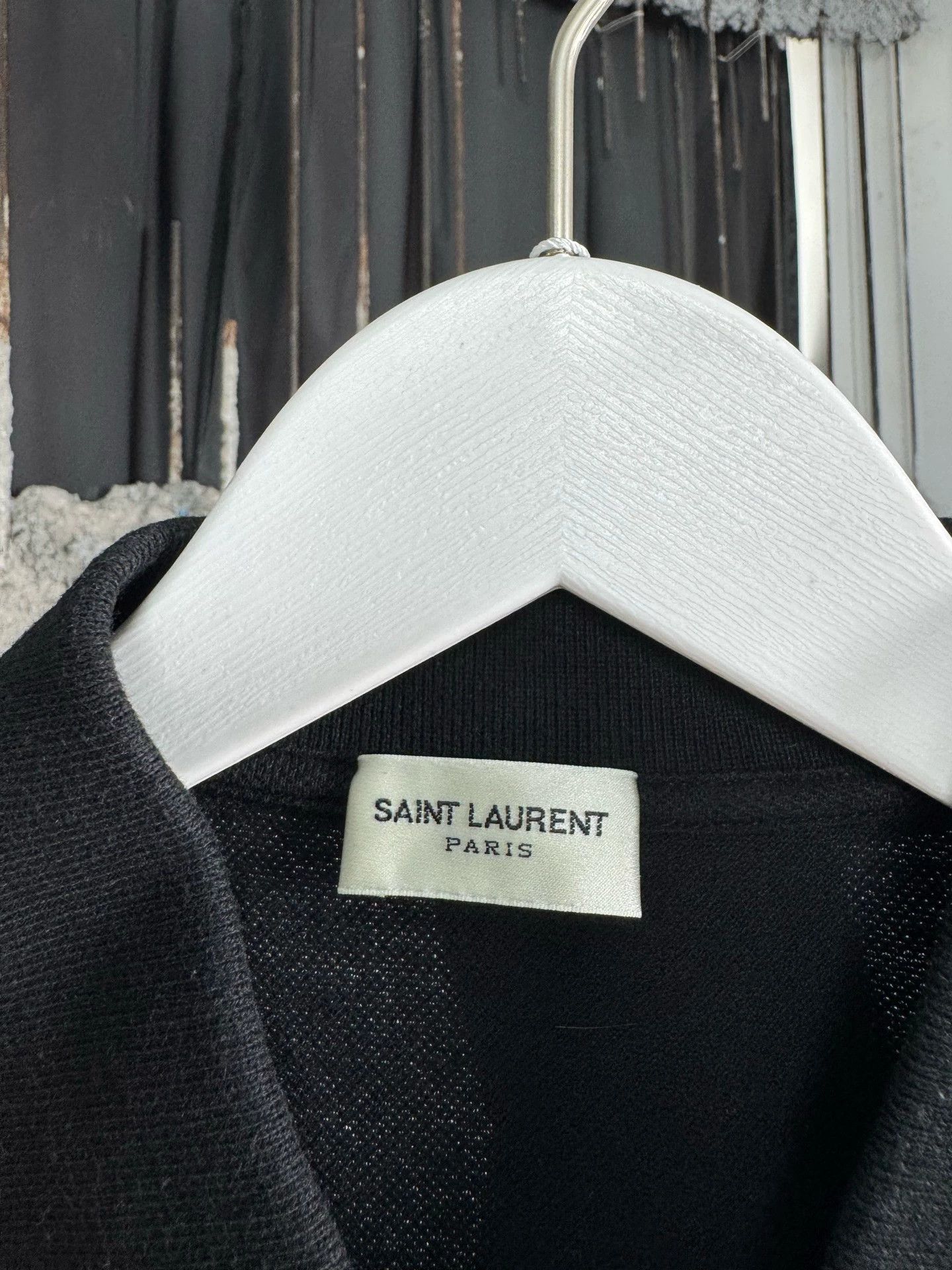 Saint Laurent Paris SLP Embroidered Logo Sleeveless Shirt s 99 New Size S / US 4 / IT 40 - 6 Thumbnail