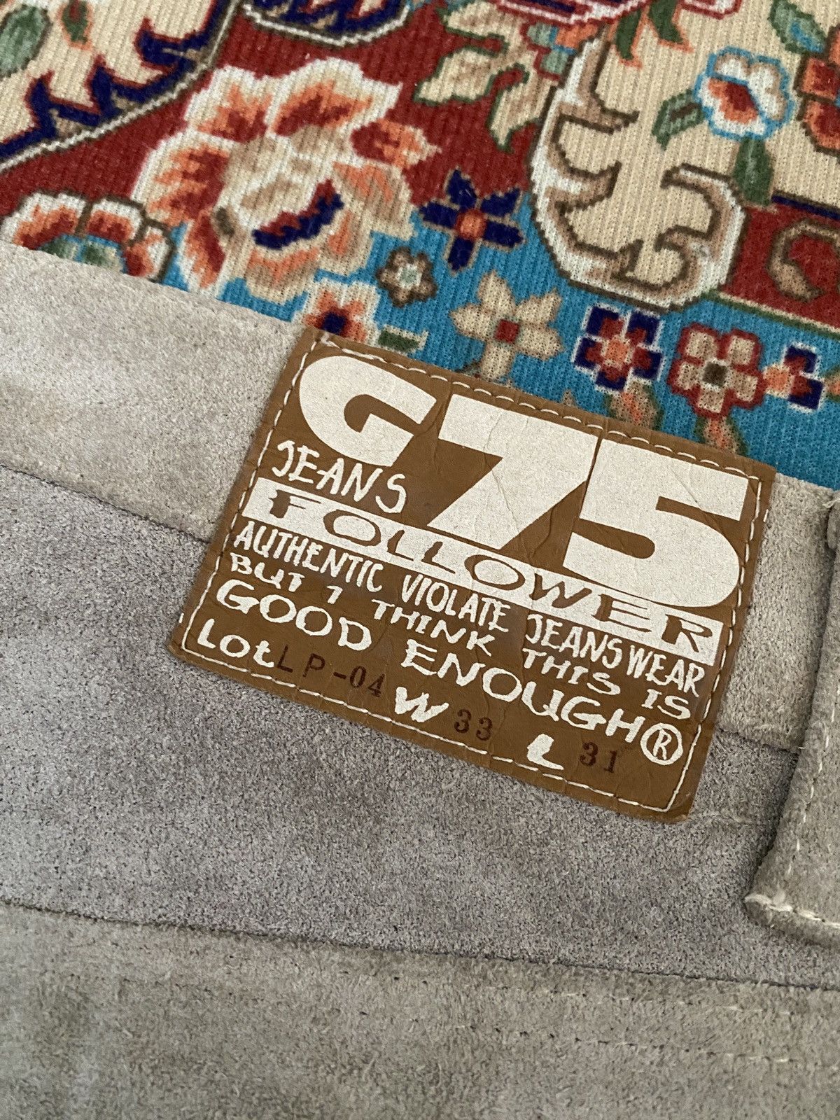 GOODENOUGH × Hiroshi Fujiwara × Japanese Brand Vintage 90s Good Enough Cowhide Suede Leather Pant Size US 30 / EU 46 - 16 Thumbnail