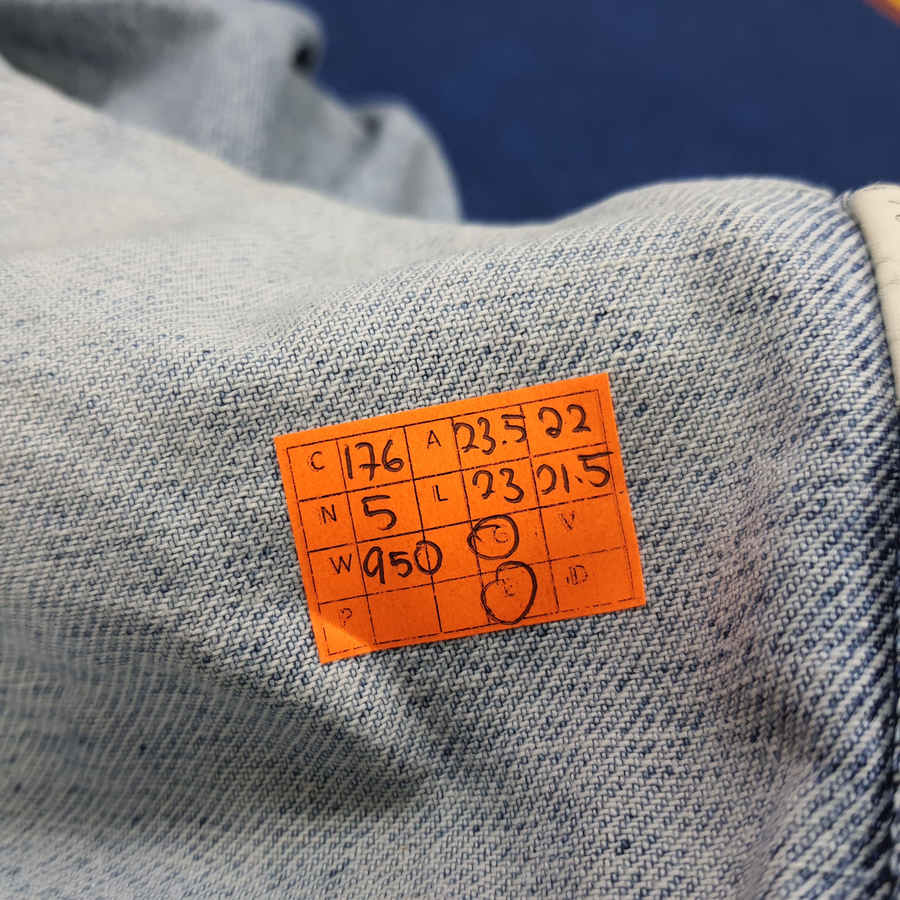 Japanese Brand × Levi's × Vintage Vintage Levi's Custom Number Nine Logo Denim Jacket Size US L / EU 52-54 / 3 - 8 Thumbnail
