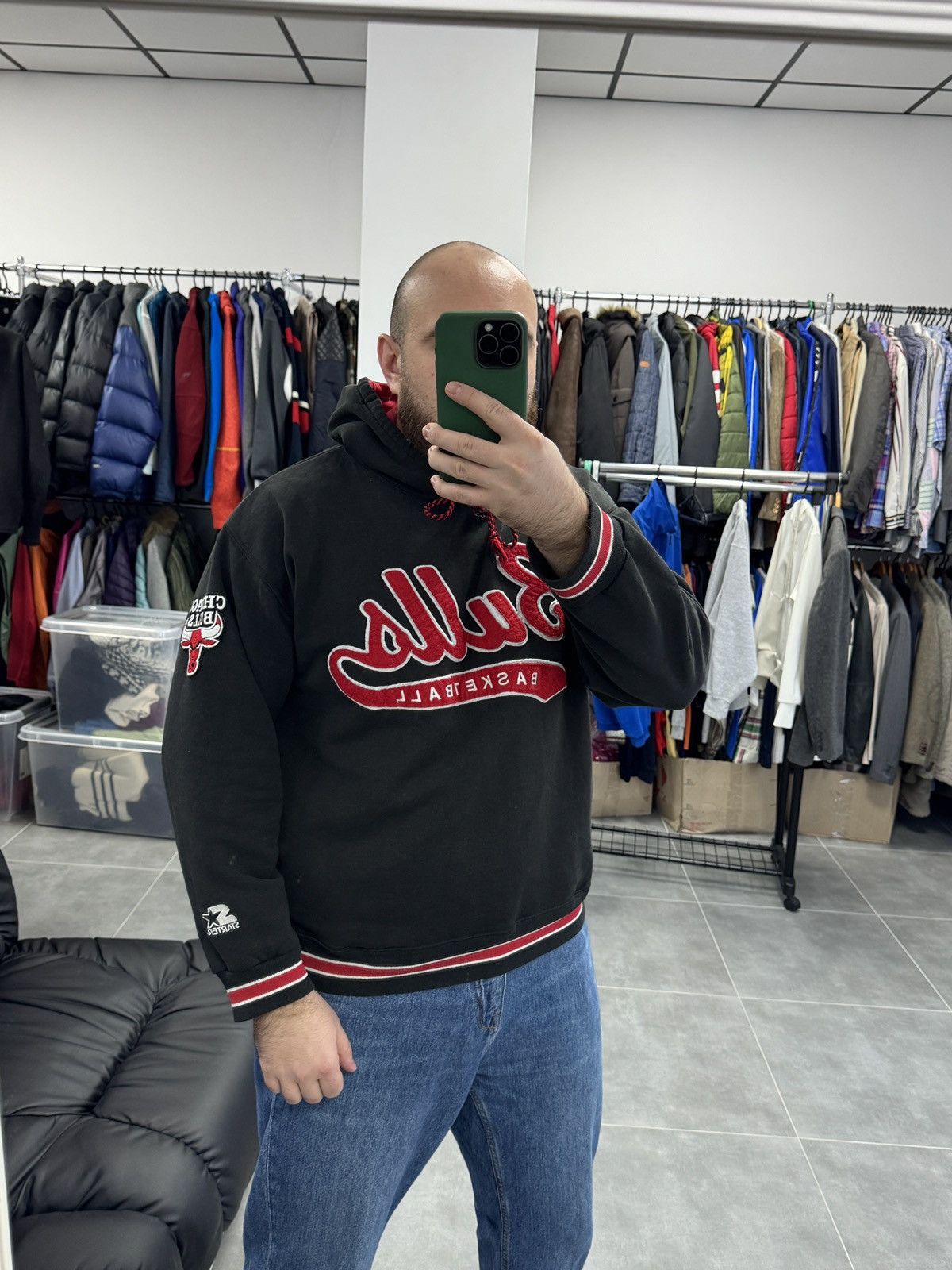 Starter Vintage Starter Chicago Bulls NBA Embroidered Logo Hoodie Size US L / EU 52-54 / 3 - 2 Thumbnail