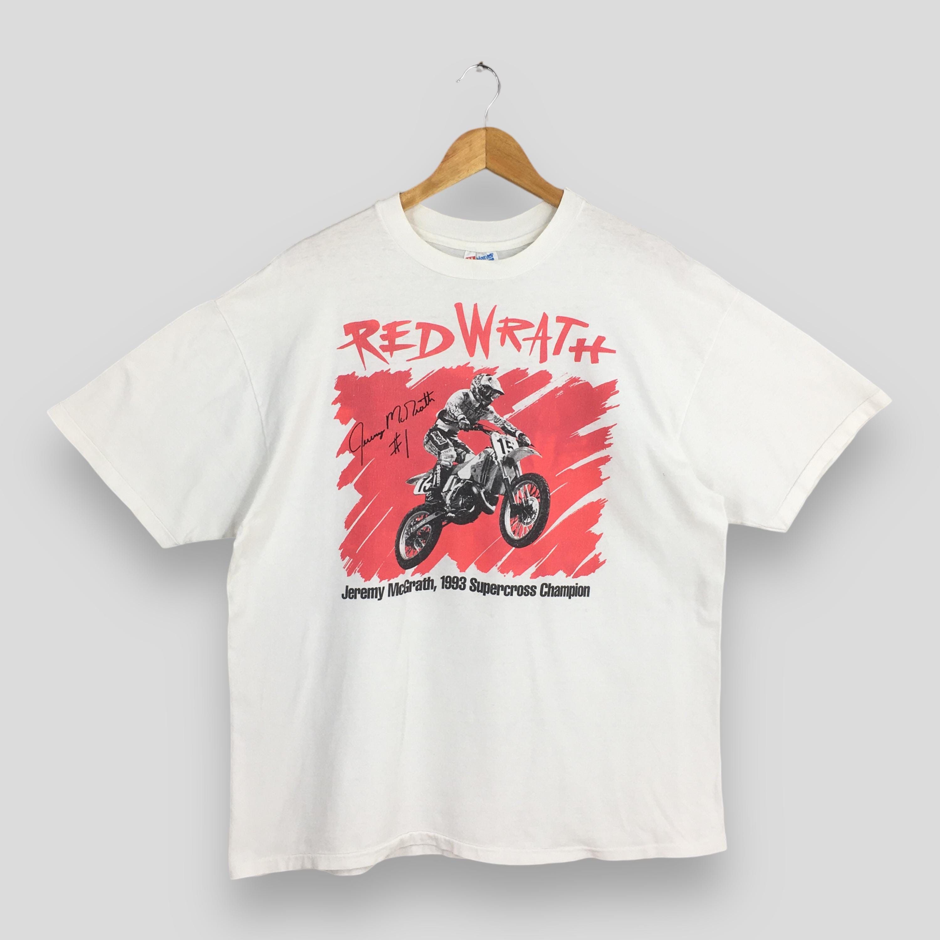 Fox Racing × Honda Vintage Jeremy McGrath Motocross Honda Tshirt XLarge Size US XL / EU 56 / 4 - 1 Thumbnail