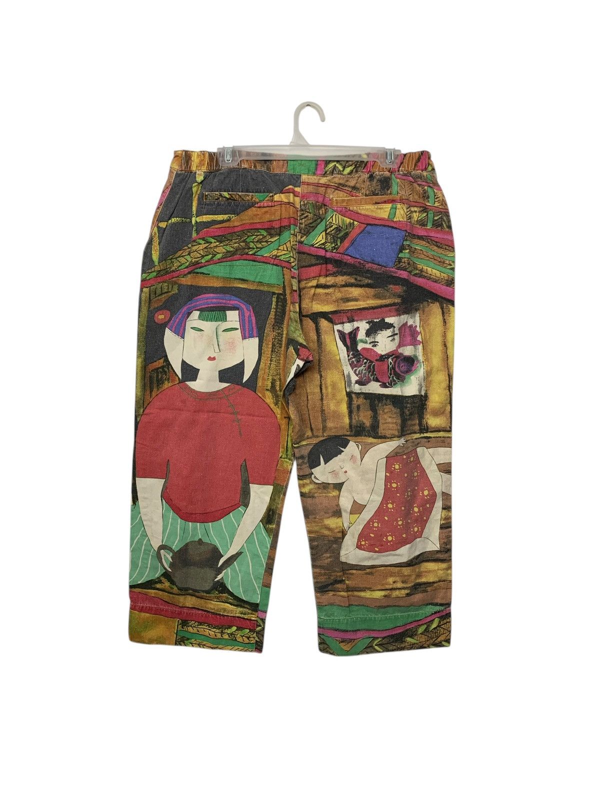 Other Vintage 90's Art Fullprint Chico's Design Pants Size 34" / US 12 / IT 48 - 3 Thumbnail