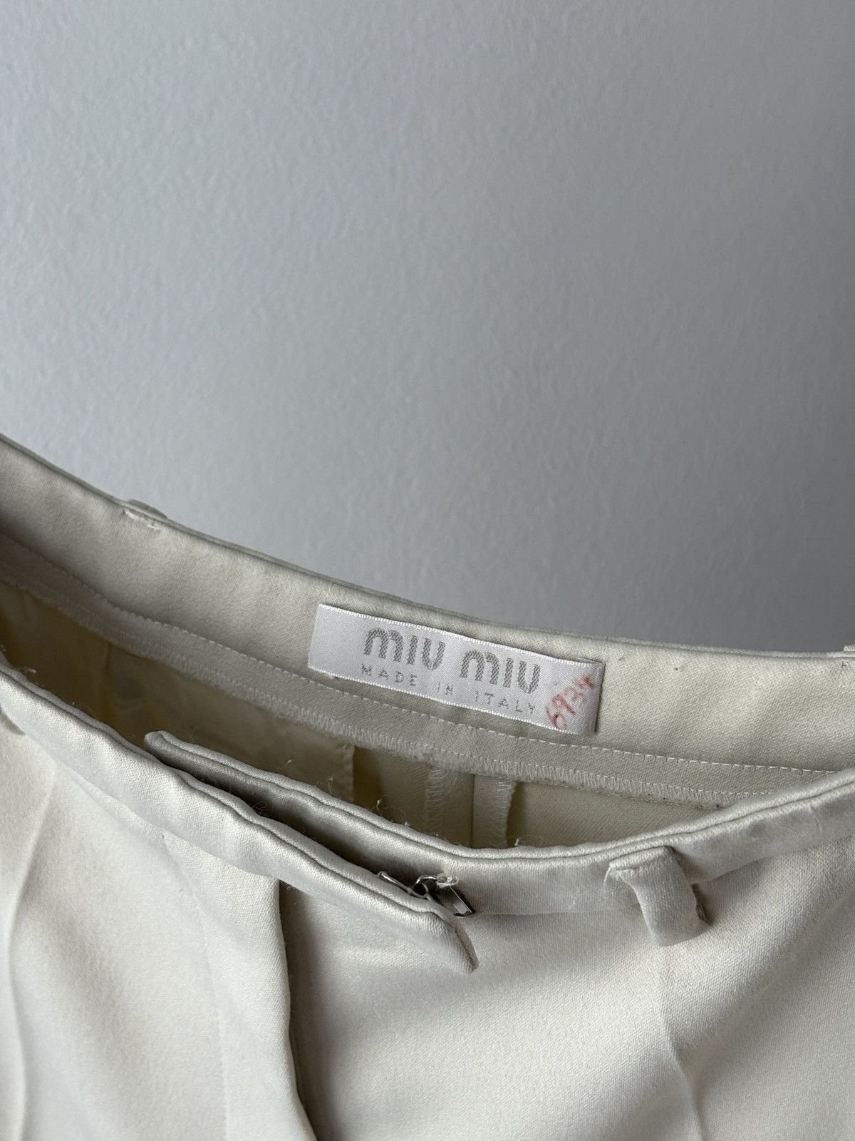 Miu Miu Miu Miu 1997 two piece ivory suit Size S / US 4 / IT 40 - 14 Thumbnail