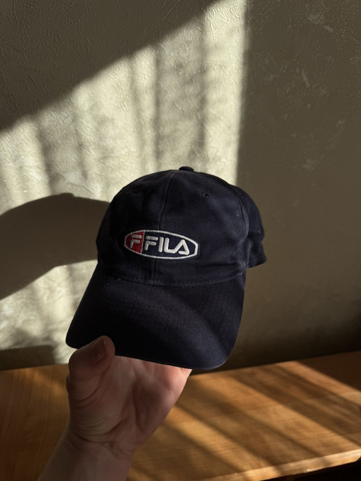 Fila Vintage Fila Oval Logo Embroidered Cap – Navy Blue Size ONE SIZE - 2 Thumbnail