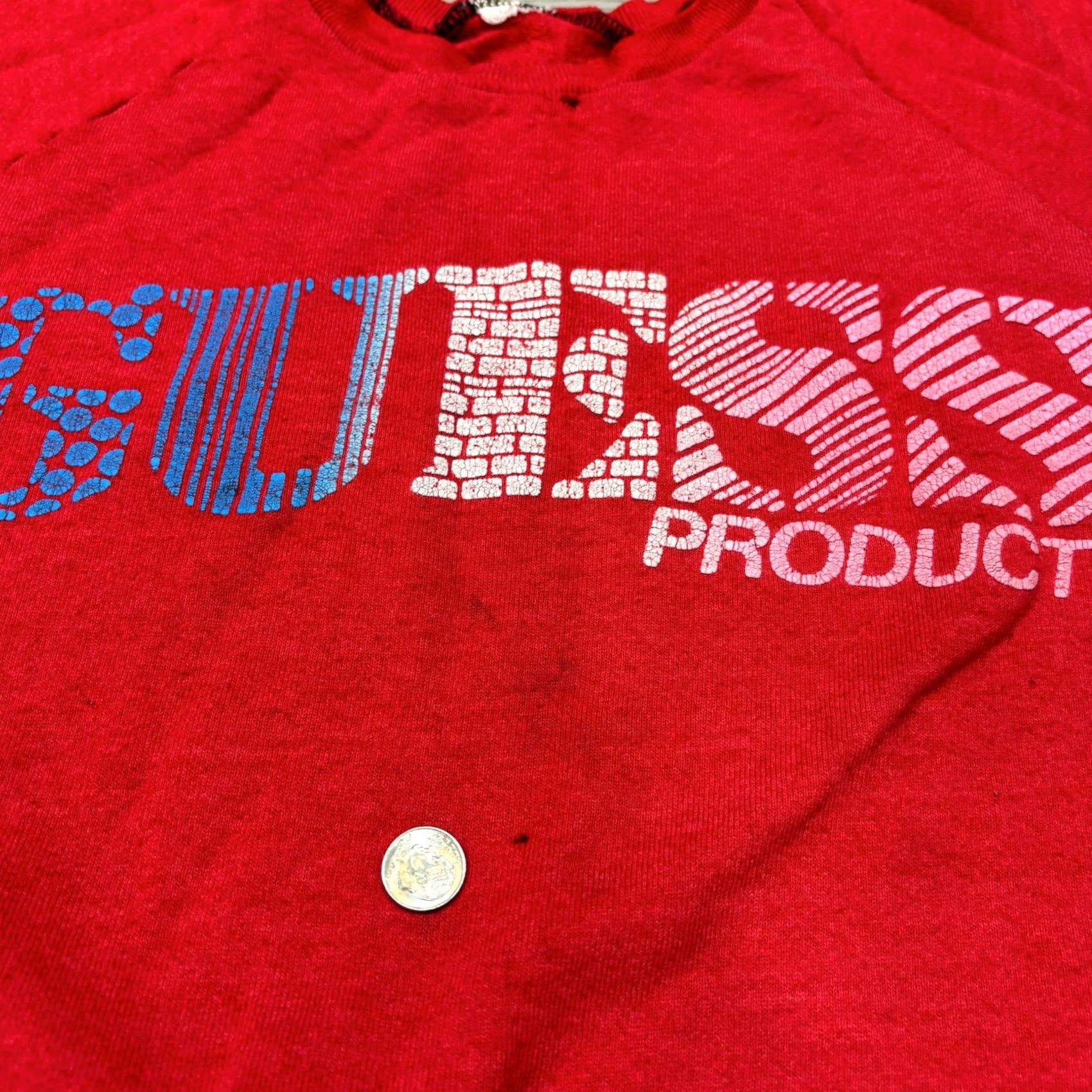 Guess VINTAGE Guess Sweatshirt Red Men's Small Raglan Crewneck 80s Size US S / EU 44-46 / 1 - 7 Thumbnail