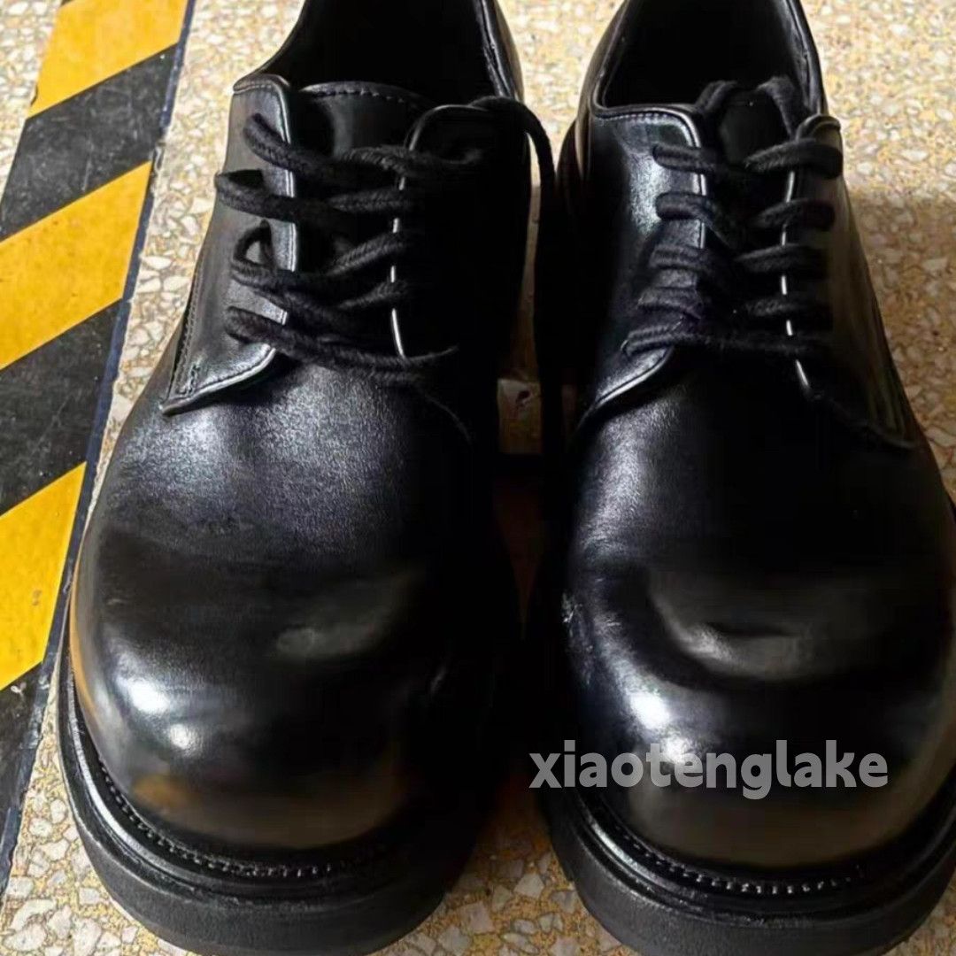 Vintage Unisex utility punk yuppie big head derby leather shoes Size US 11 / EU 44 - 7 Thumbnail