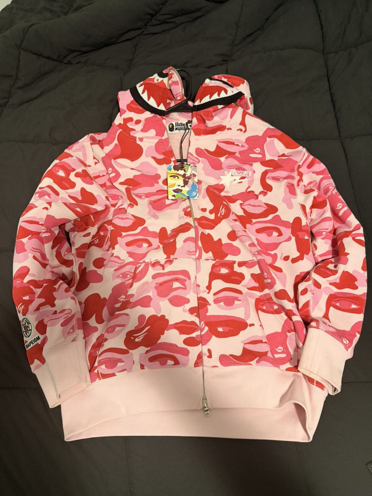 Bape BAPE X KIDSUPER CAMO SHARK FULL ZIP HOODIE MENS Size US M / EU 48-50 / 2 - 1 Thumbnail