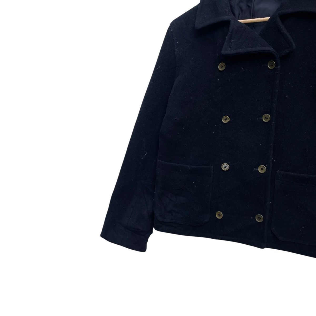 Autumn Cashmere × Margaret Howell 💥Vintage Margeret Howell Wool Double Breast Coat Size M / US 6-8 / IT 42-44 - 4 Thumbnail