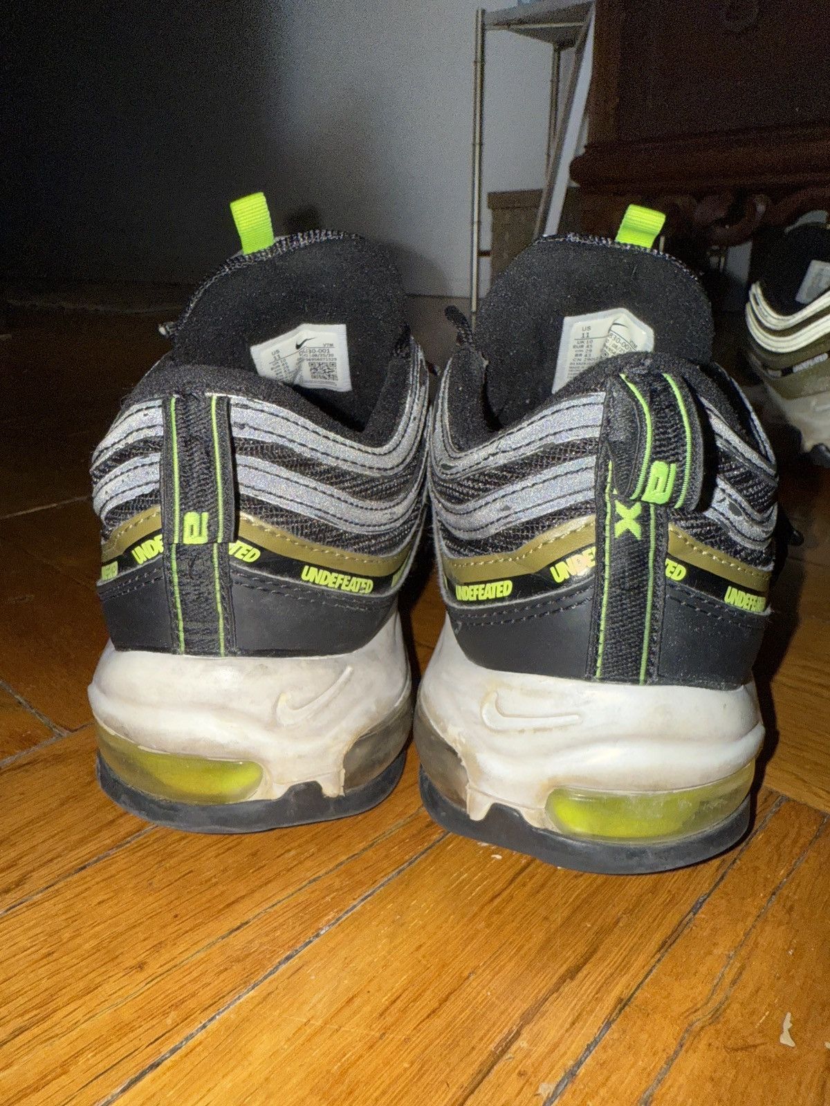 Nike × Undefeated Black Undefeated Nike Air Max 97 Size US 11 / EU 44 - 3 Thumbnail
