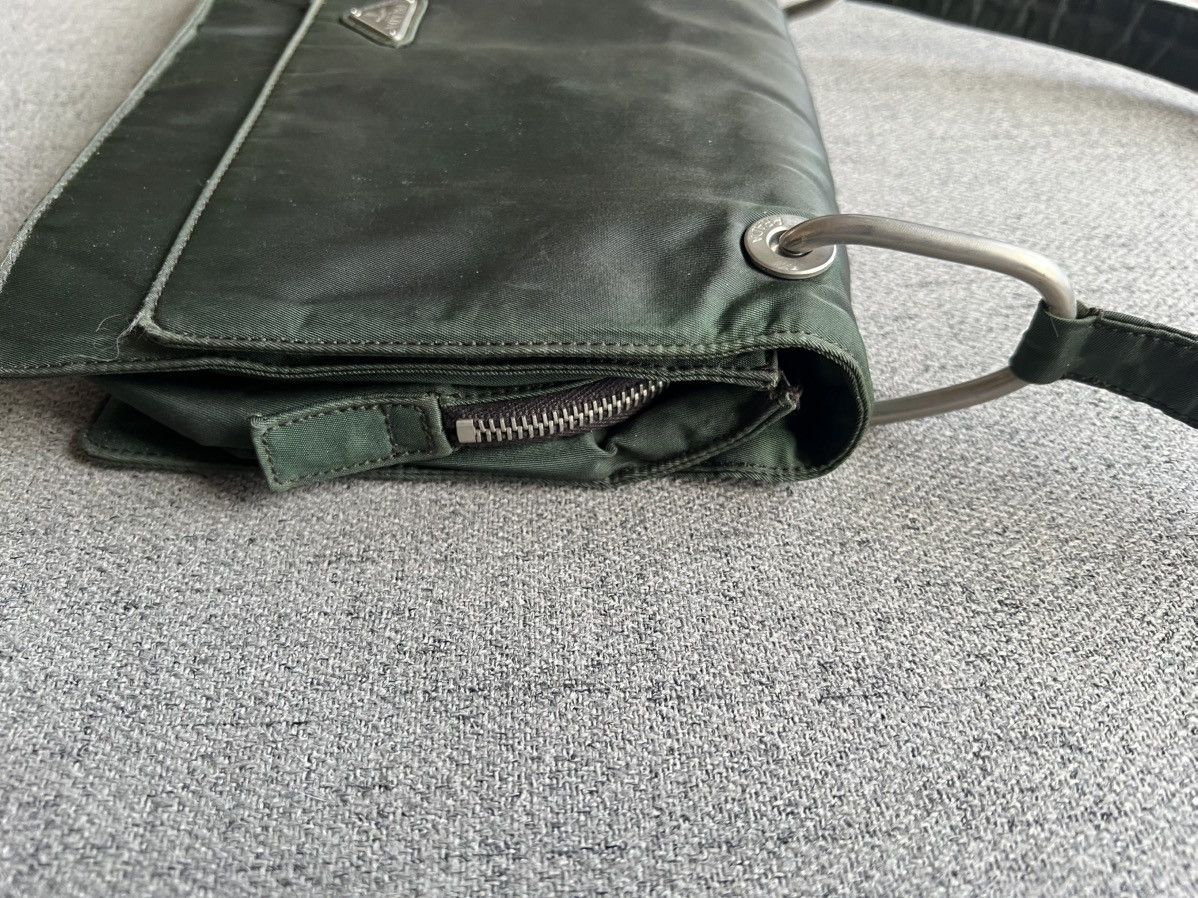 Prada × Vintage Prada Nylon Rare Single Flap Shoulder Bag Size ONE SIZE - 13 Thumbnail