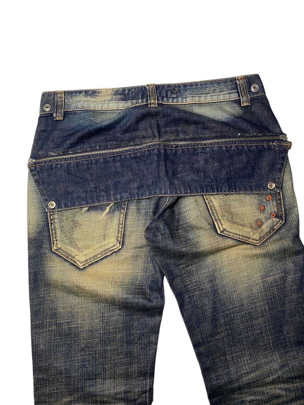 If Six Was Nine 2000's Husky Mudwash Clawmark 2 Style Jeans Size US 31 - 13 Thumbnail