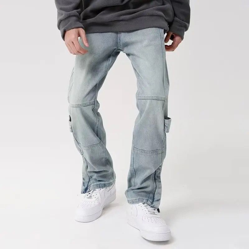 Japanese Brand × Vintage Clothing Ankle Zipper Straight Old Denim Trousers Pantalones Size US 30 / EU 46 - 5 Thumbnail
