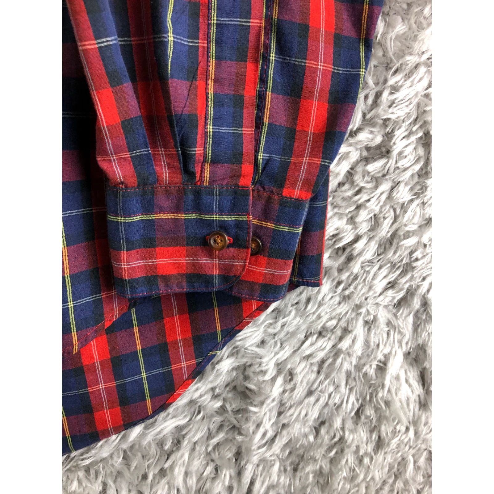 Vintage VINTAGE Osh Kosh B'gosh Mens Large Tall Red Long Sleeve Button-Down Shirt Size US L / EU 52-54 / 3 - 3 Thumbnail