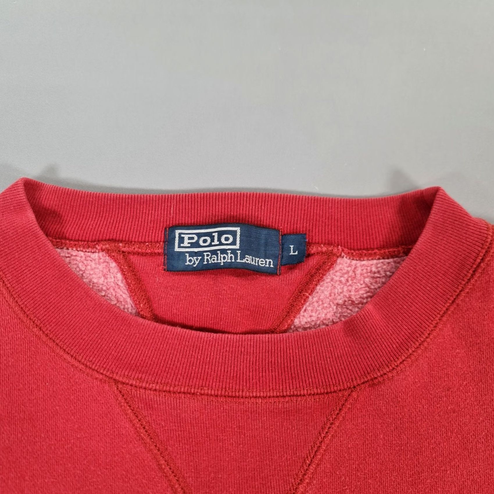 Polo Ralph Lauren Polo Ralph Lauren Sweatshirt Mens Large Red Fleece Crew Sweater Pullover Size US L / EU 52-54 / 3 - 3 Thumbnail