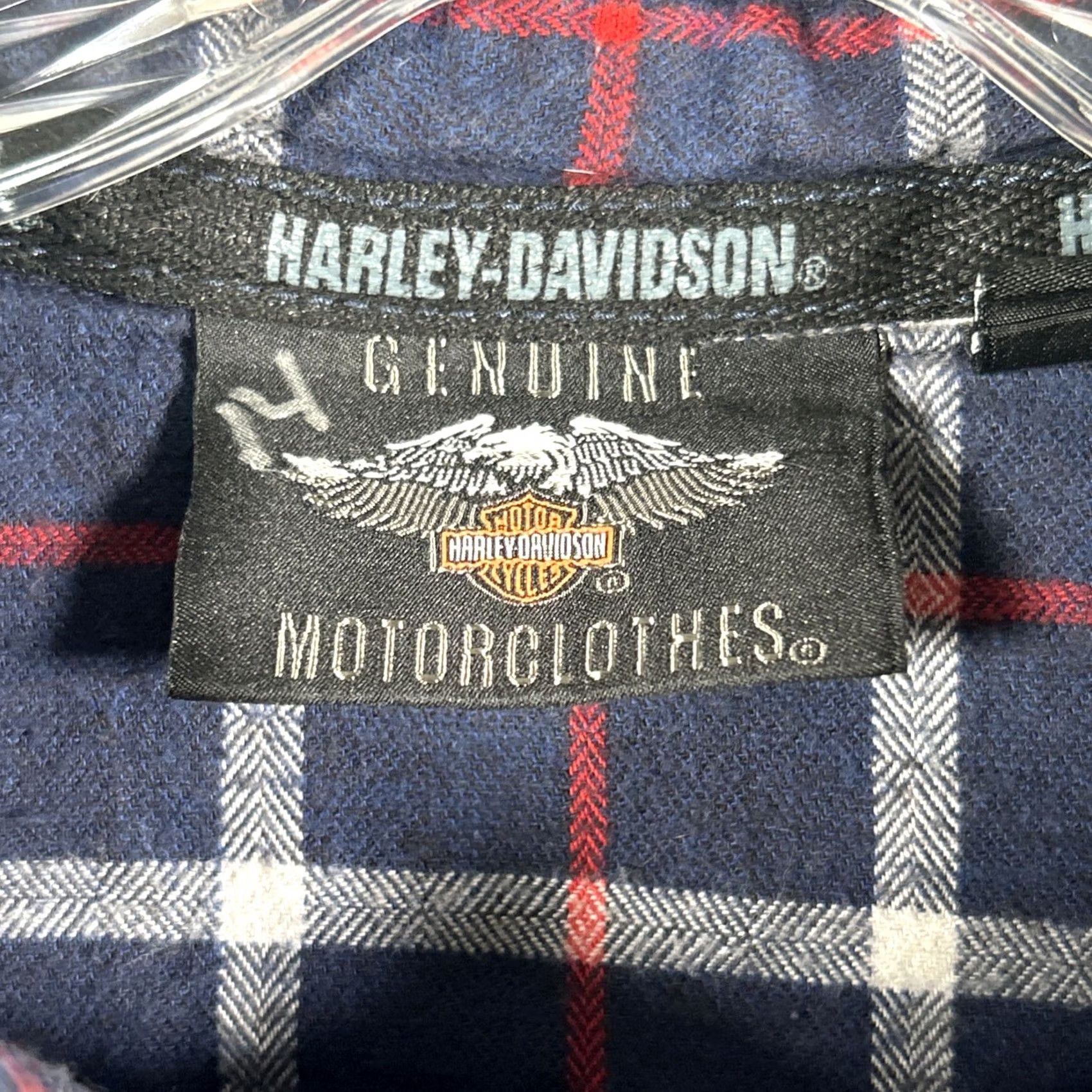 Harley Davidson Harley Davidson Shirt Mens XL Blue Plaid Button Down Flannel Long Sleeve Biker Size US XL / EU 56 / 4 - 4 Thumbnail