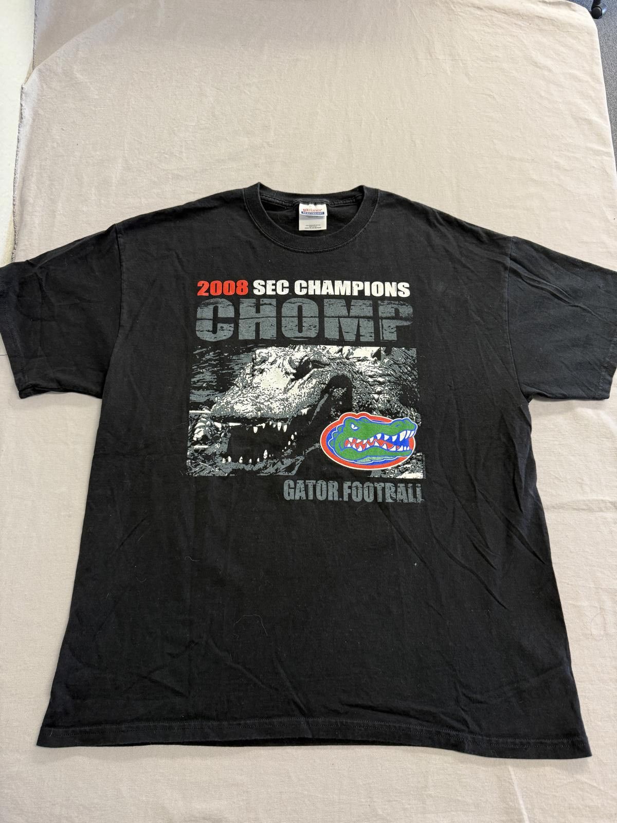 Hanes Florida Gator Football T-shirt 2008 SEC Champions Tim Tebow Size US XL / EU 56 / 4 - 1 Thumbnail