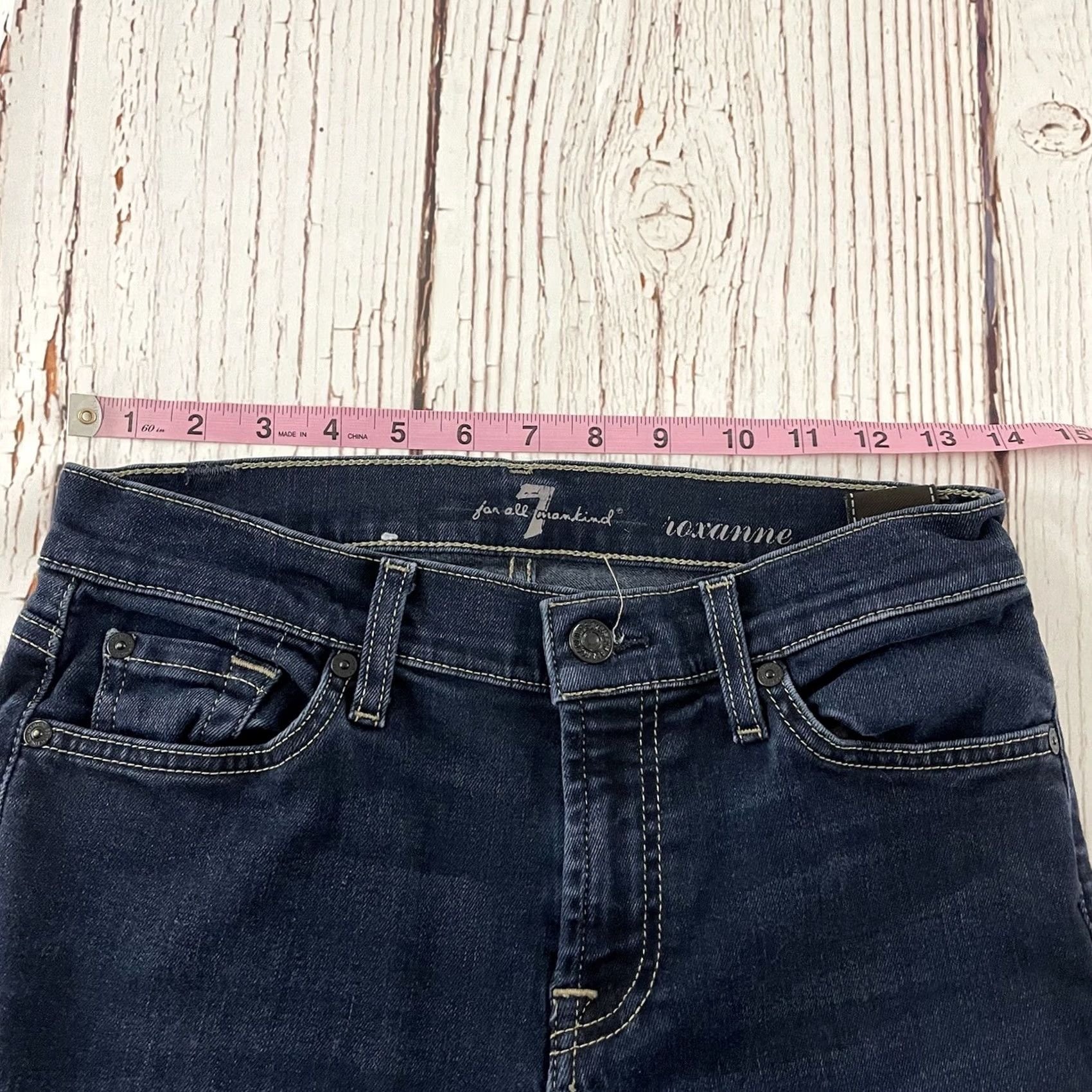 7 For All Mankind 7 For All Mankind Roxanne Dark Wash Jeans Blue 26 Womens Denim Straight Jeans Roxanne 7 For All Mankind 26 Dark Blue Womens Jeans Size 26" / US 2 / IT 38 - 5 Thumbnail