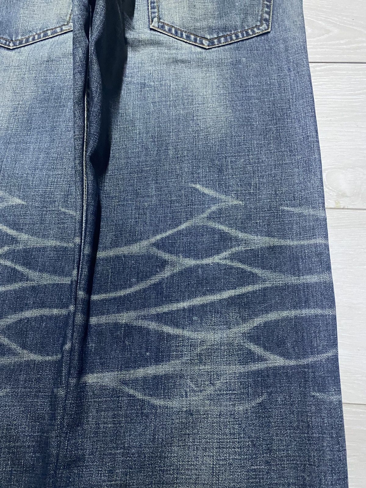 realmad HECTIC Vintage Real Hectic Mud Wash Grunge Distressed Baggy Jeans Size US 35 - 10 Thumbnail