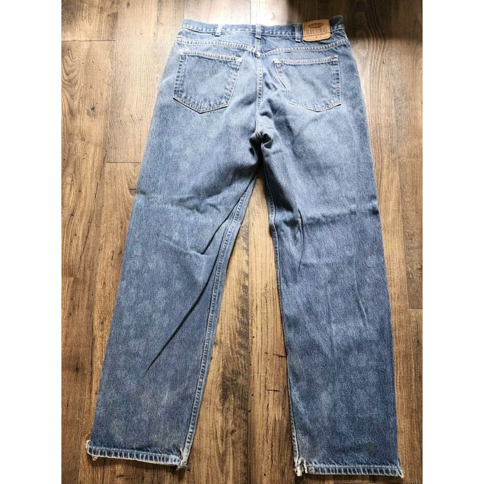 Old Navy VINTAGE Old Navy 90s Grunge Straight Jeans Mens 38x34 Blue Cotton Mid Rise Distressed Relaxed Fit Size US 38 / EU 54 - 2 Thumbnail