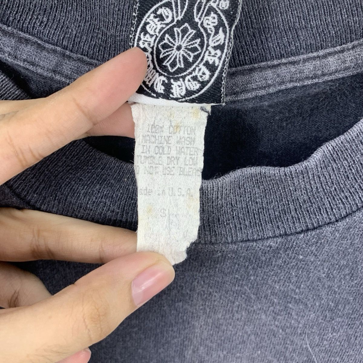 Chrome Hearts Vintage OG CHROME HEARTS Cross Swords Logo Tee Shirt Top Size S / US 4 / IT 40 - 10 Thumbnail