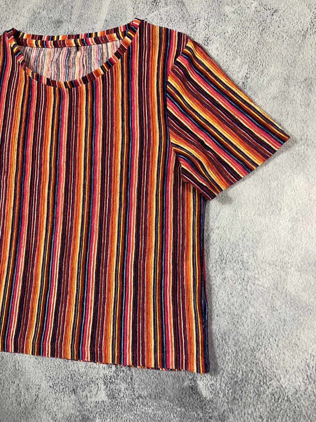 Vintage Vintage Y2K style all over striped tee Japanese size L Size L / US 10 / IT 46 - 3 Thumbnail
