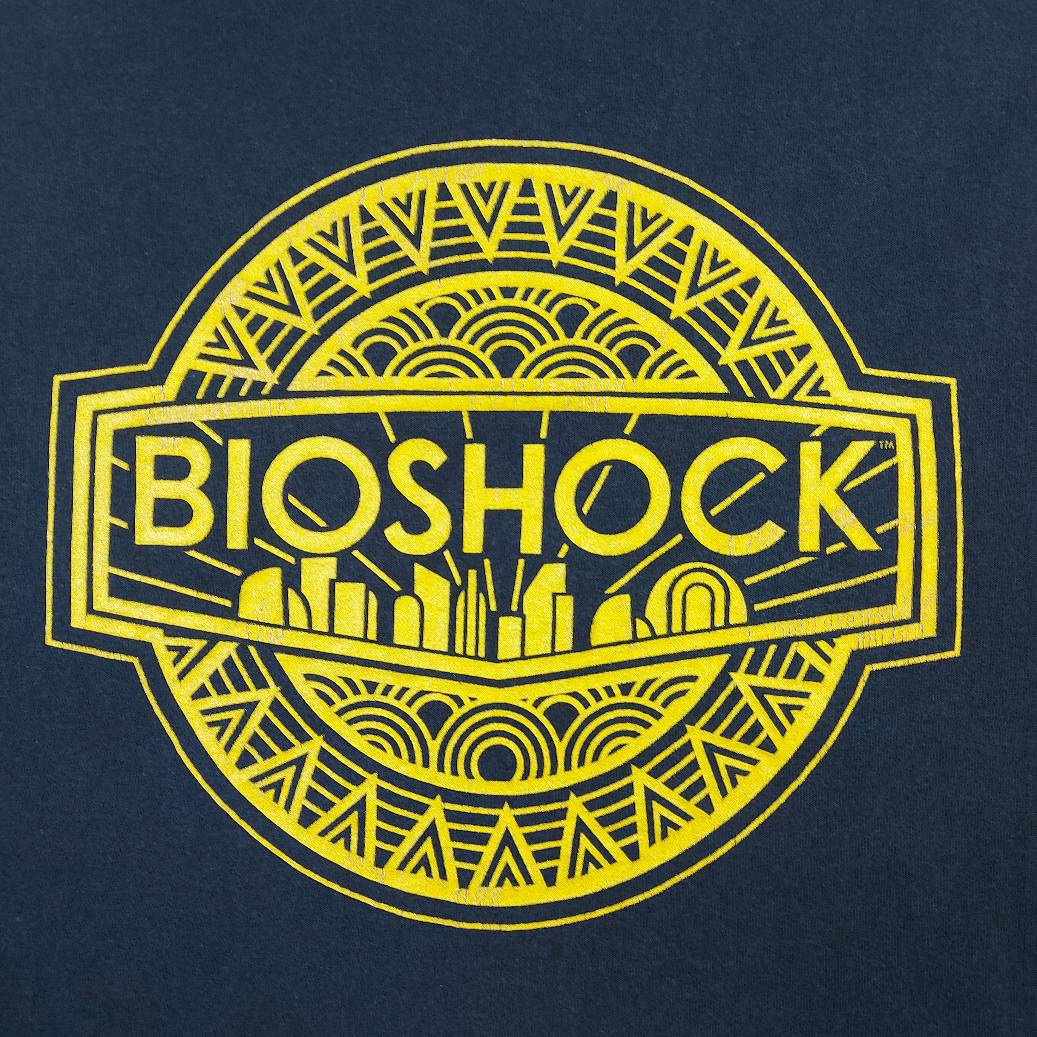 Microsoft Vintage 2007 BioShock Logo Glitter Glitch Gaming TEE Size US M / EU 48-50 / 2 - 2 Thumbnail