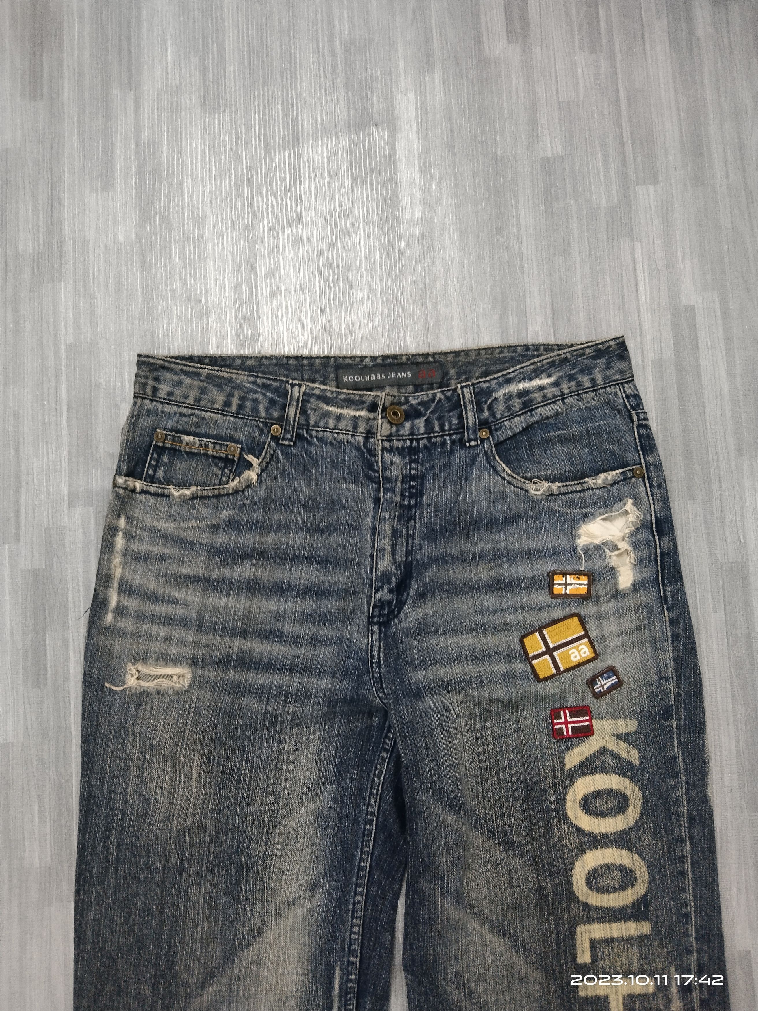 Art Comes First SICK KOOLHAAS SPELLOUT DENIM PANTS Size US 31 - 4 Thumbnail