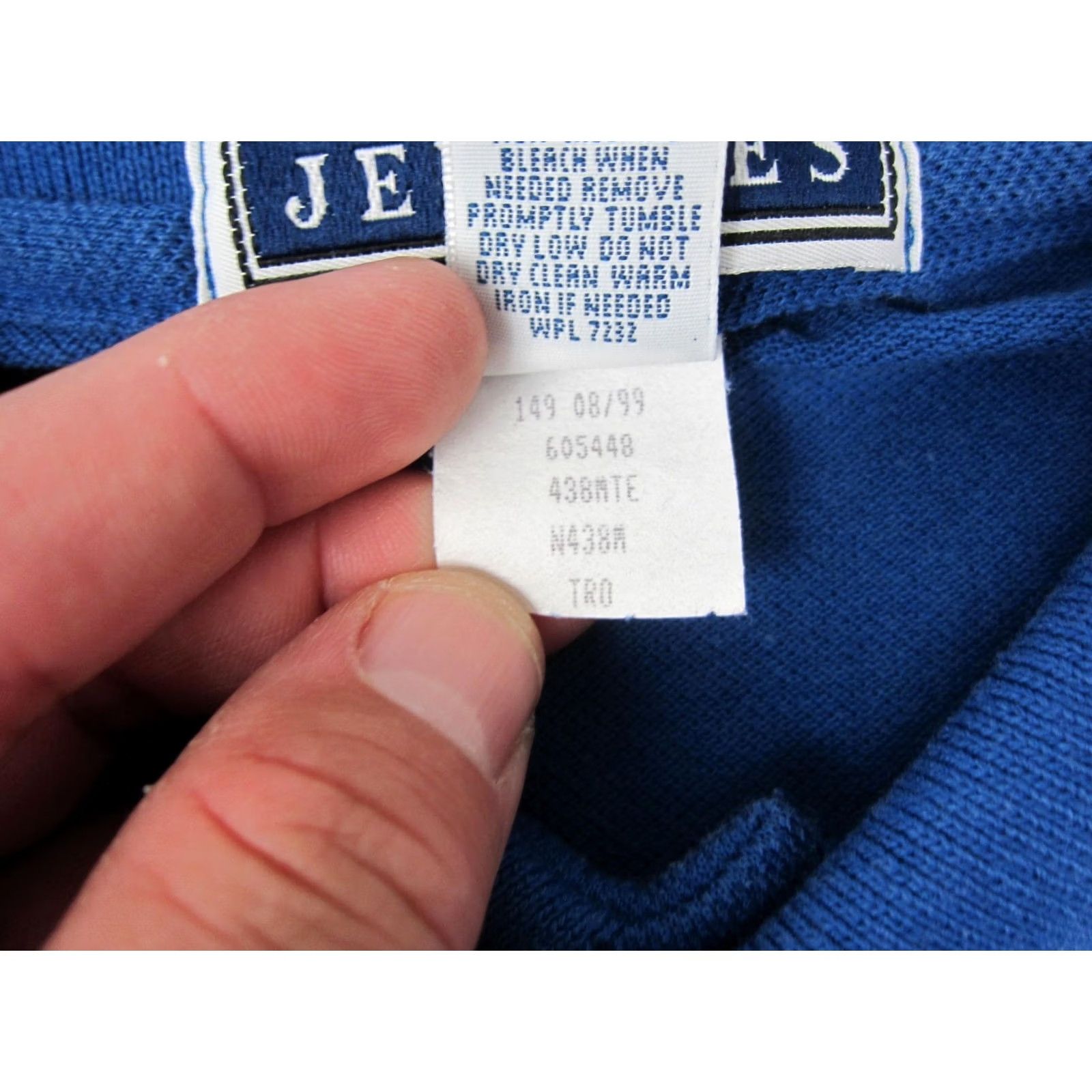 Jerzees VINTAGE JERZEES Senior Olympics Polo Shirt Mens Large Blue Quad Cities Golf 90s Size US L / EU 52-54 / 3 - 5 Thumbnail