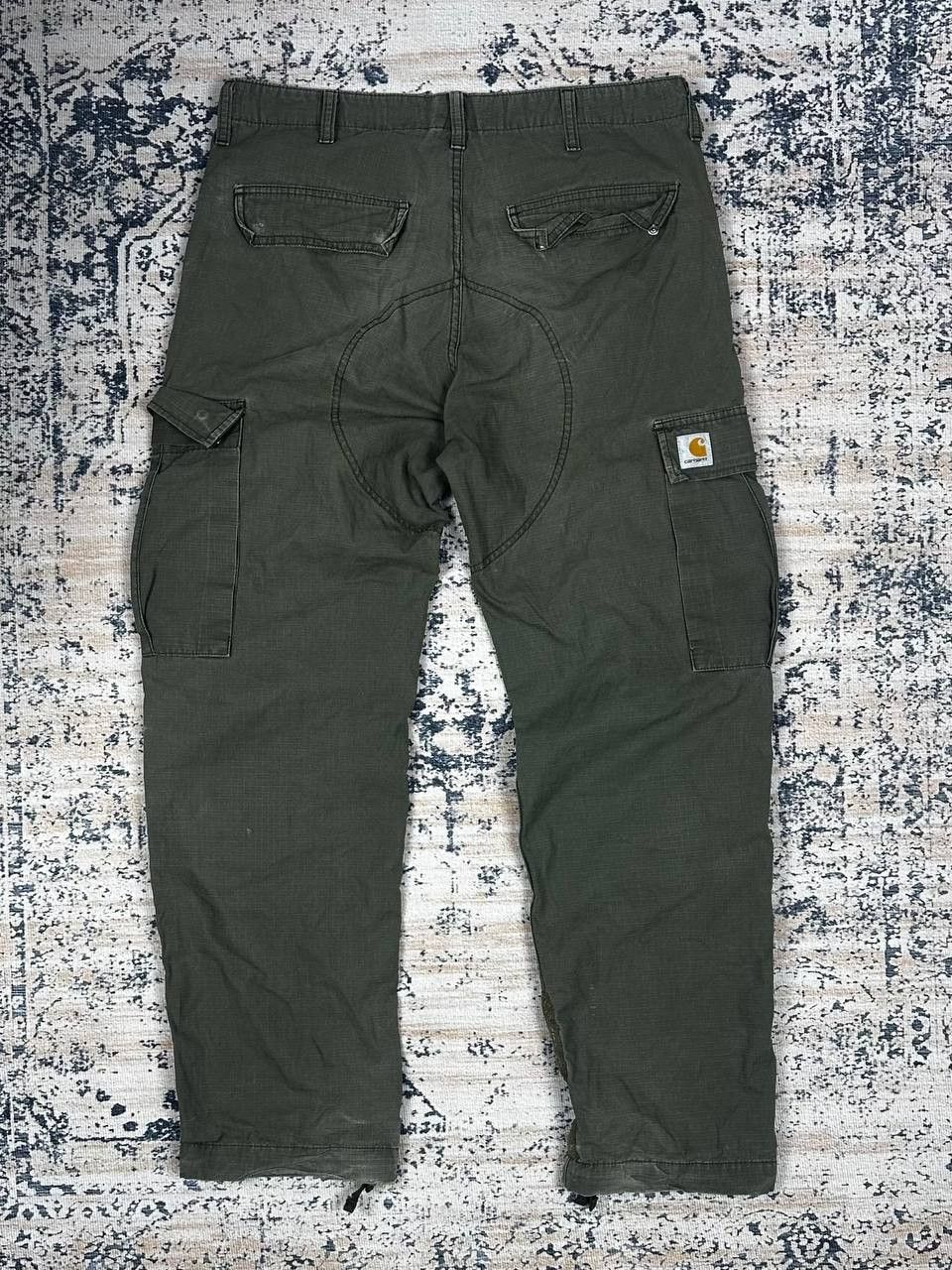 Carhartt Vintage Carhartt Cargo Distressed Baggy Pants Size US 33 - 1 Thumbnail