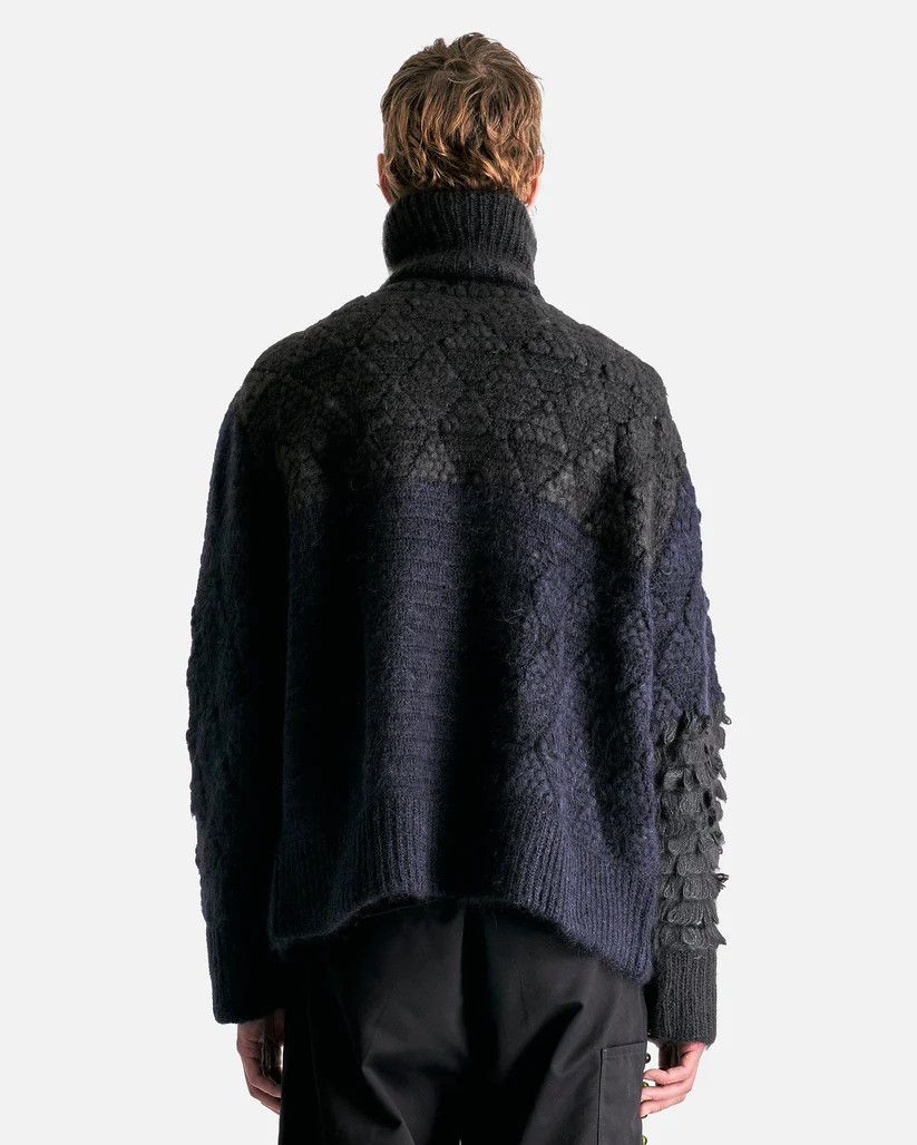 Namacheko o1s1v1r1oon0925 Borrujered Zip Up Cardigan in Navy Blue Size US XL / EU 56 / 4 - 4 Thumbnail