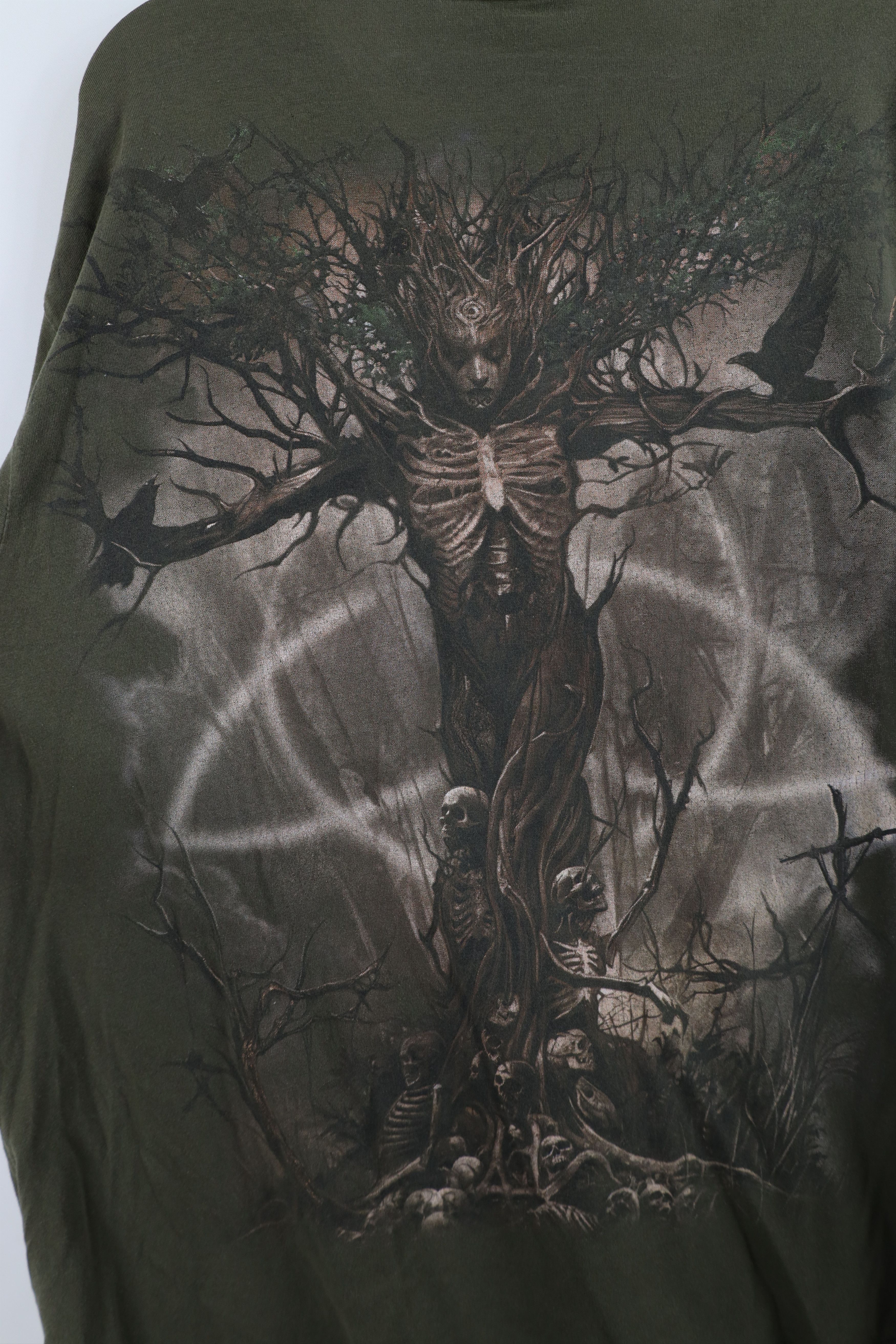 Vintage Vintage Y2K Streetwear Mother Nature Tree Skull T-Shirt Size US XL / EU 56 / 4 - 11 Thumbnail
